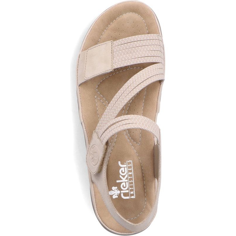 RIEKER Basutės moterims, Smėlio, Sandals 5