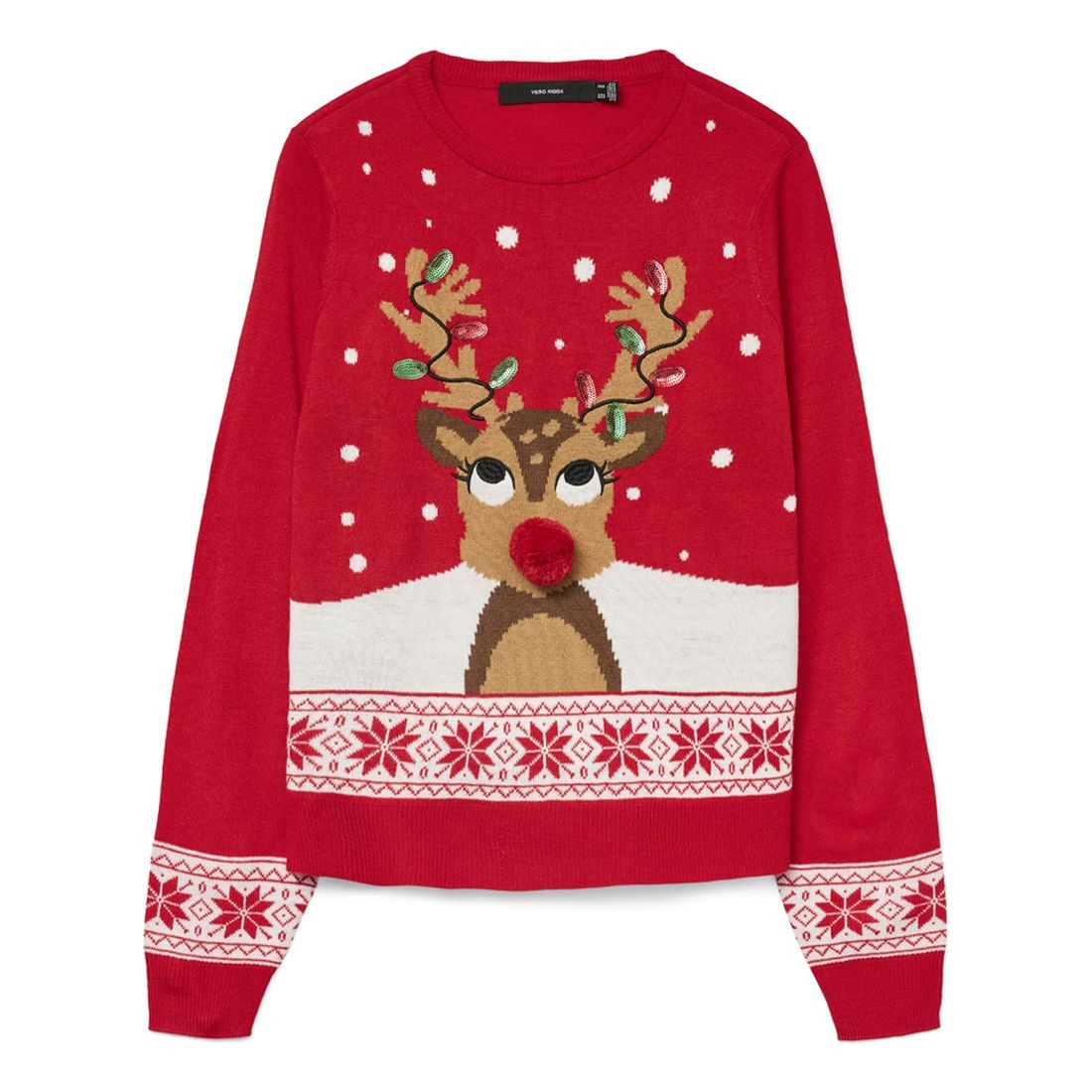 VERO MODA Megztinis moterims, Marga, Frosty deer