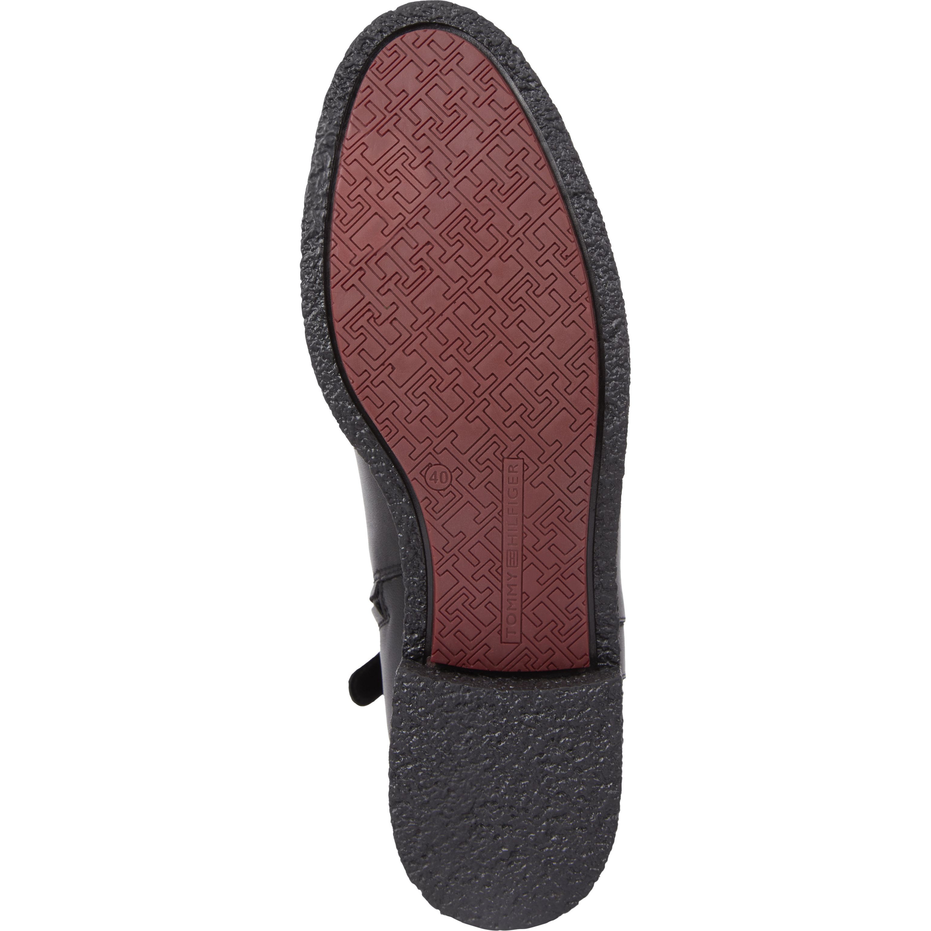 TOMMY HILFIGER Aulinukai moterims, Juoda, Crepe look ankle boot 4