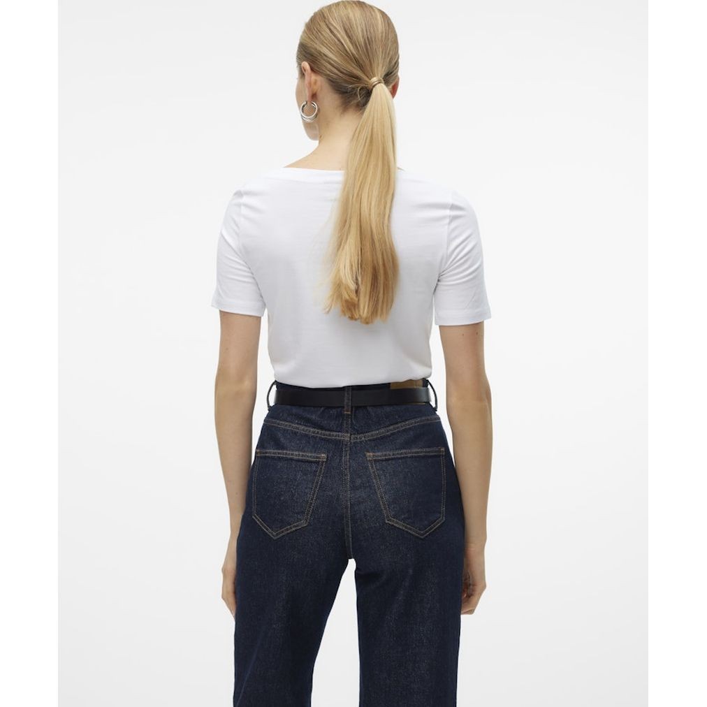 VERO MODA Palaidinės moterims, Balta, VMPANDA MODAL S/S TO 3