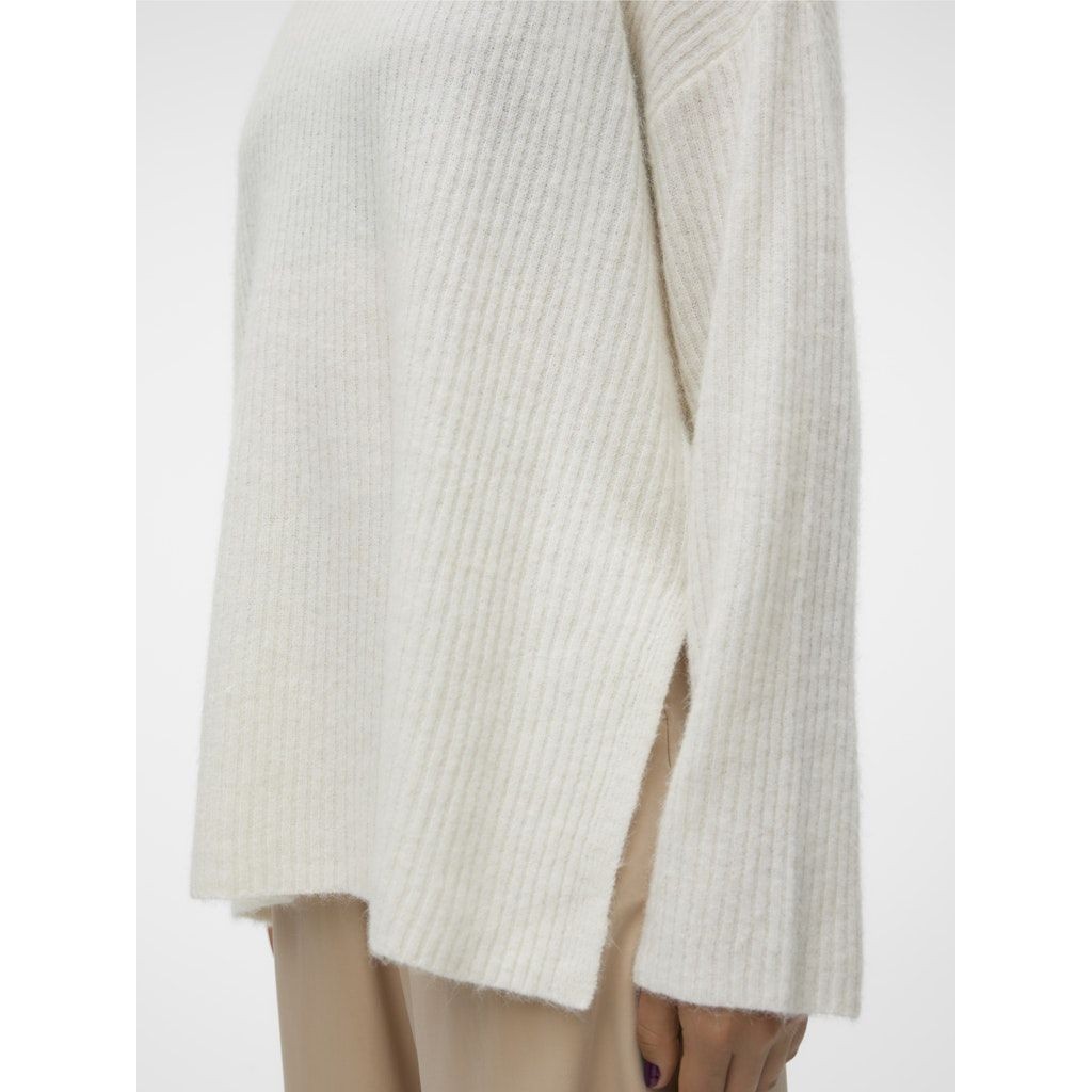 VERO MODA Megztinis moterims, Balta, Palma long pullover 6