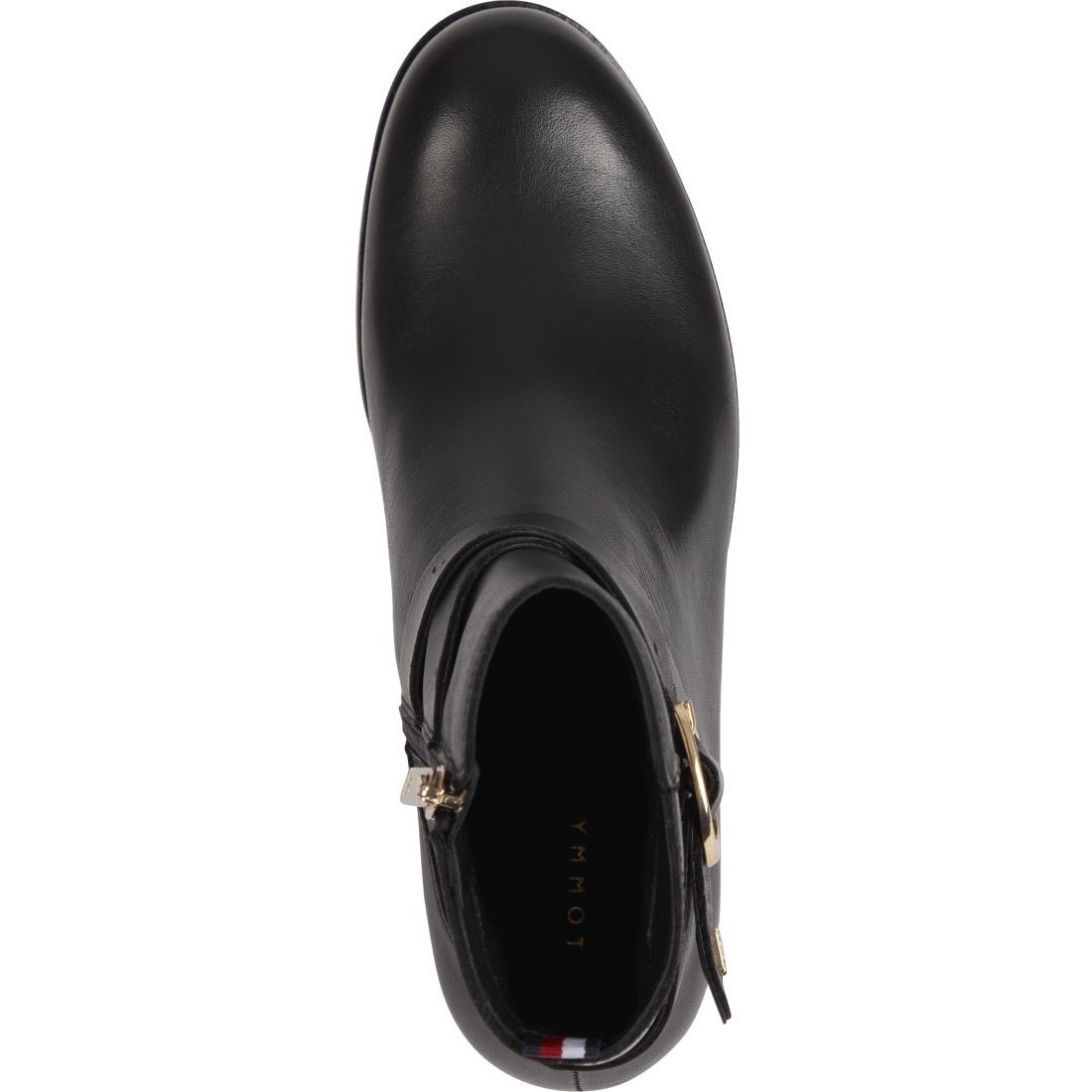 TOMMY HILFIGER Aulinukai moterims, Juoda, BELT FLAT BOOT 4