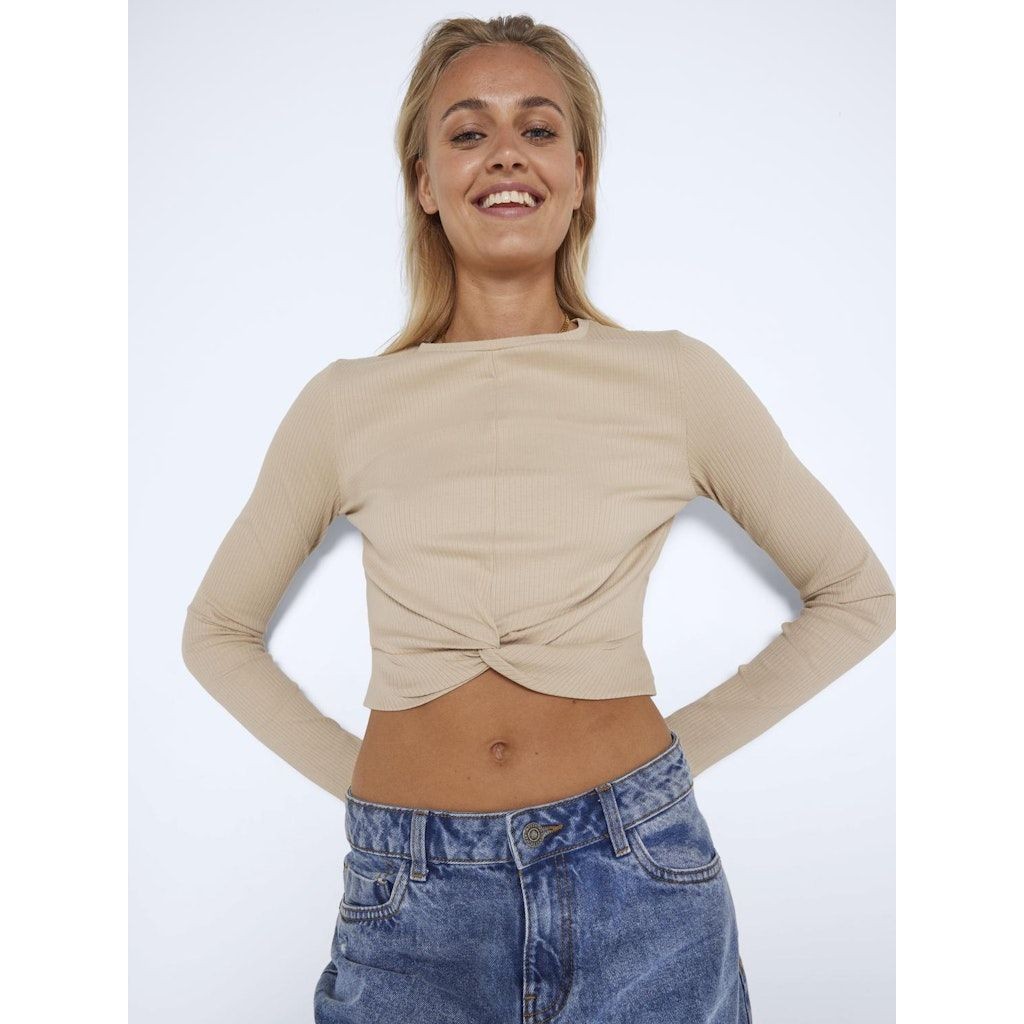 NOISY MAY Palaidinės moterims, Smėlio, NMDRAKEY TWIGGI  L/S 6