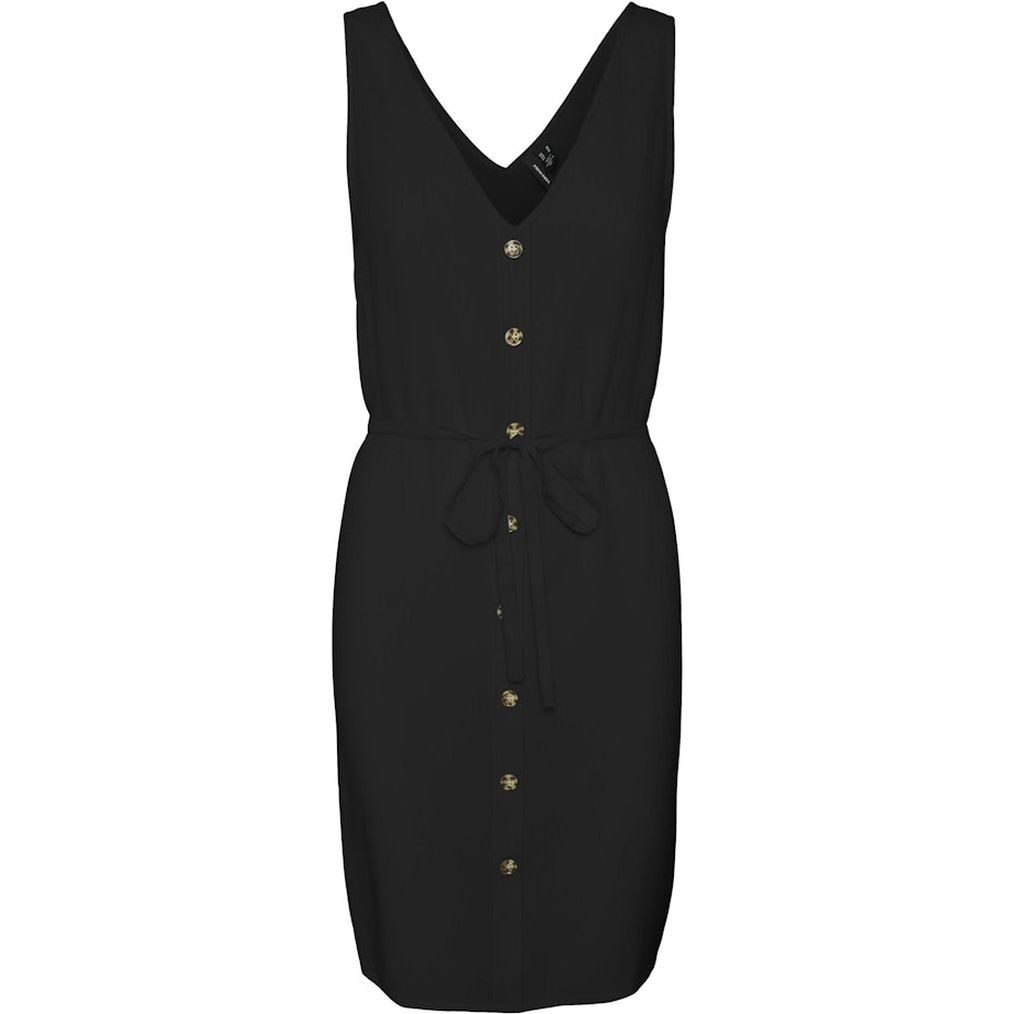 VERO MODA Mini suknelė moterims, Juoda, VMBUMPY SL SHORT DRE 1