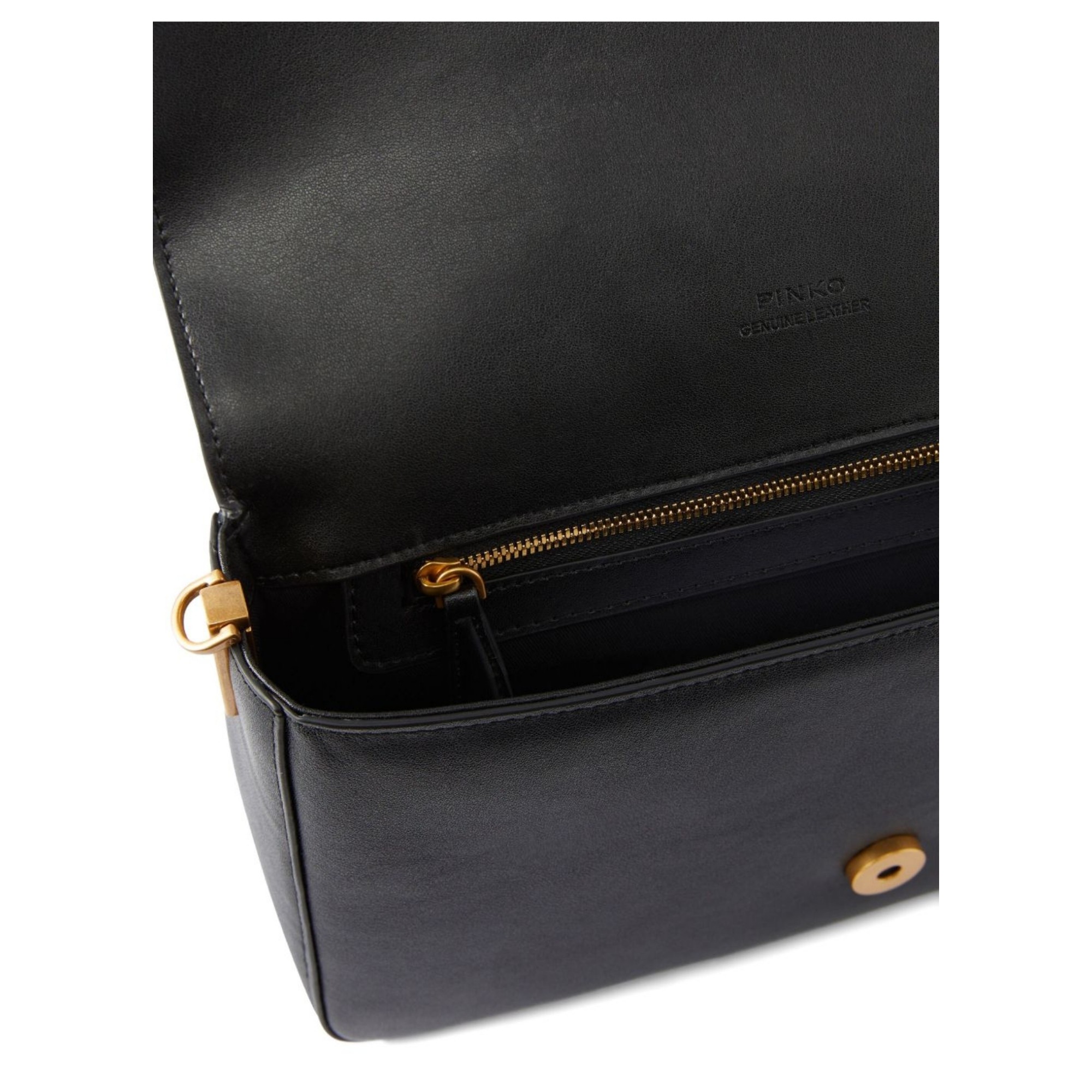 PINKO Rankinė per petį moterims, Juoda, Love one classic slouchy mb+ch 3