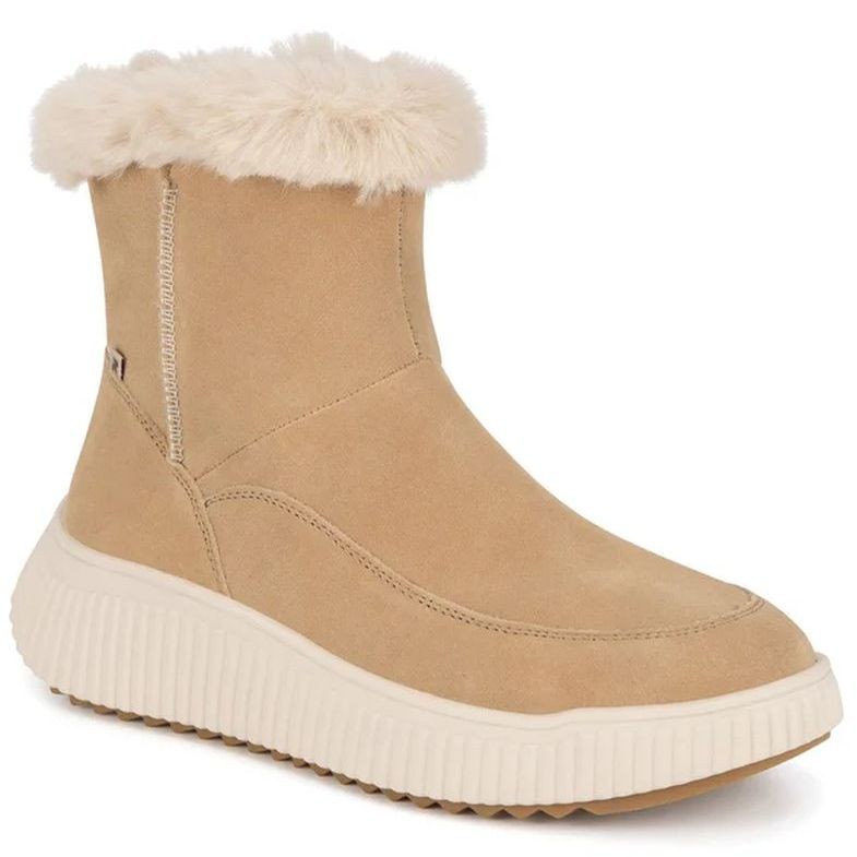 RIEKER EVOLUTION Aulinukai moterims, Smėlio, Ladies mid height boots 1