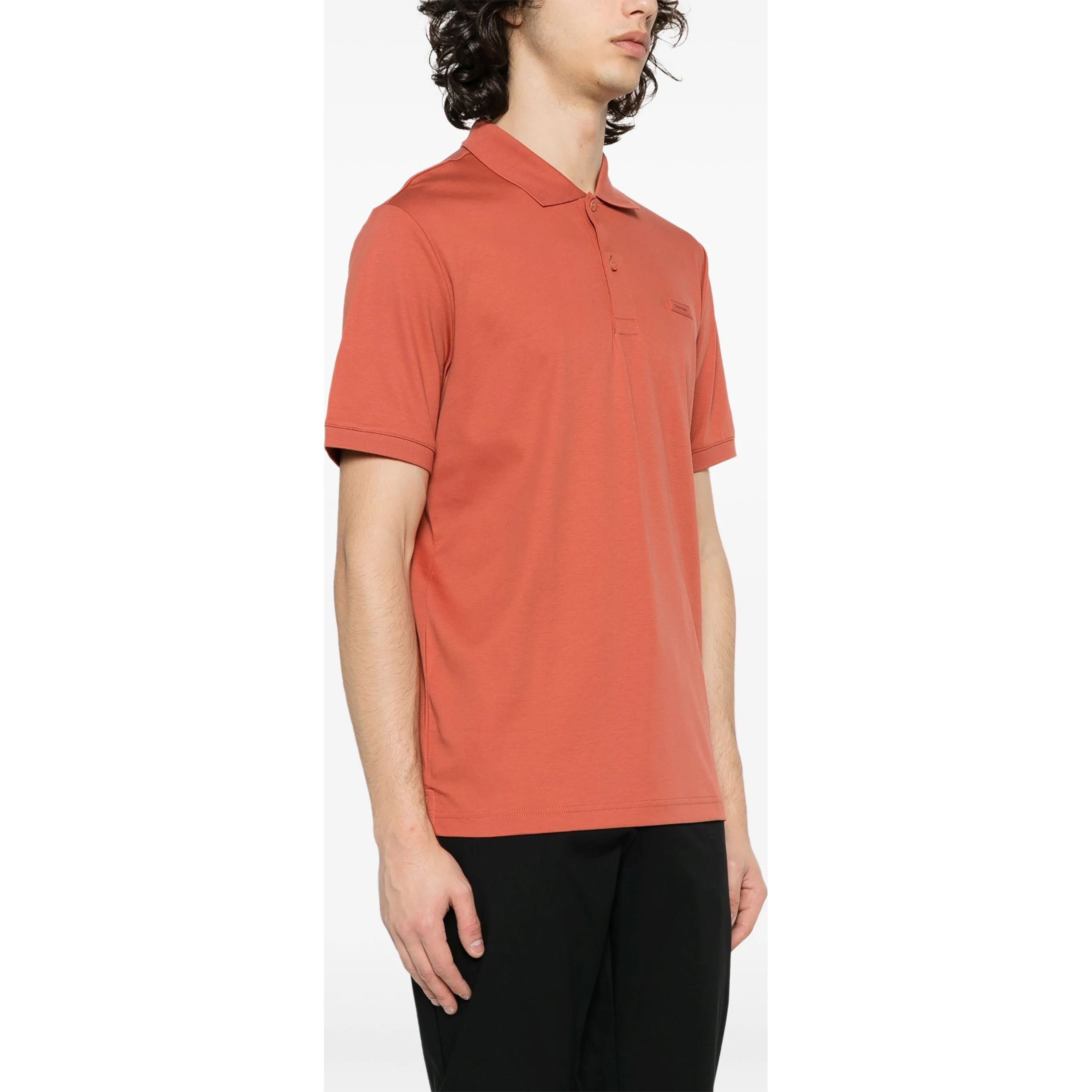 CALVIN KLEIN Polo marškiniai trumpos rank. vyrams, Rožinė, S/s polo 2