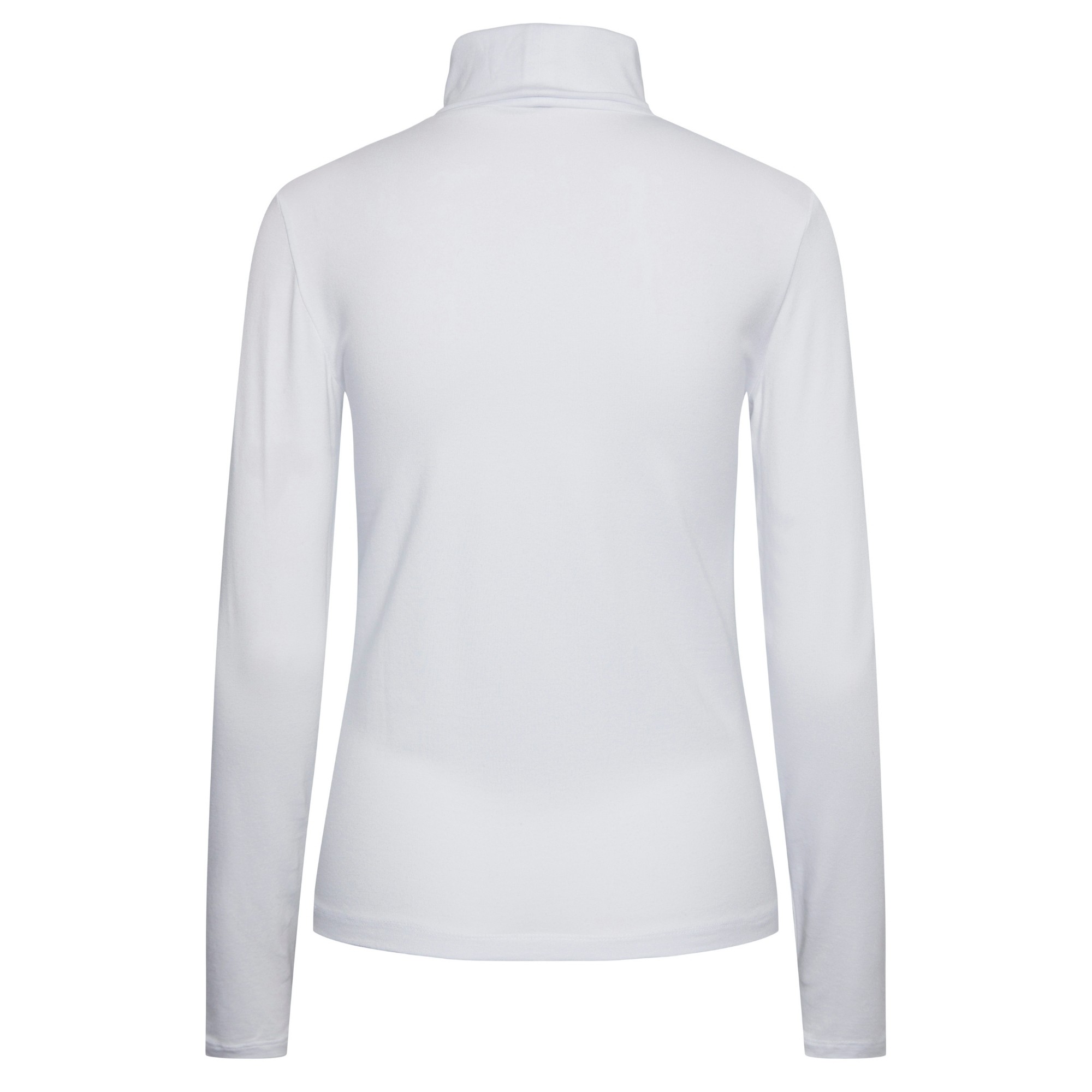 PIECES Palaidinės moterims, Balta, PCSIRENE LS ROLLNECK 2