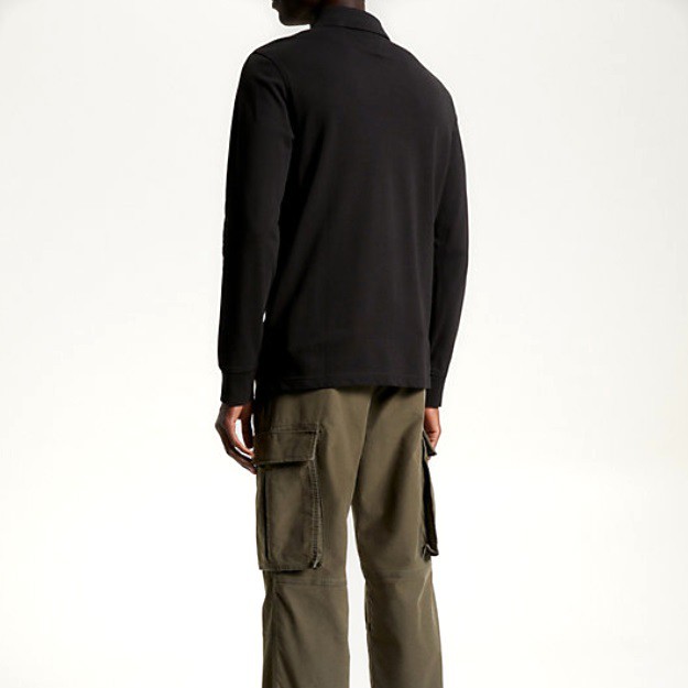 TOMMY HILFIGER Polo marškiniai ilgos rank. vyrams, Juoda, 1985 regular ls polo 3