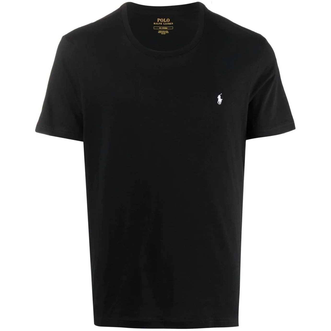 POLO RALPH LAUREN UW Marškinėliai trump. rankovėmis vyrams, Juoda, Crew neck sleep top 1