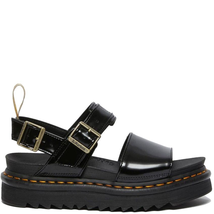 DR. MARTENS Basutės moterims, Juoda, Vegan Voss 2