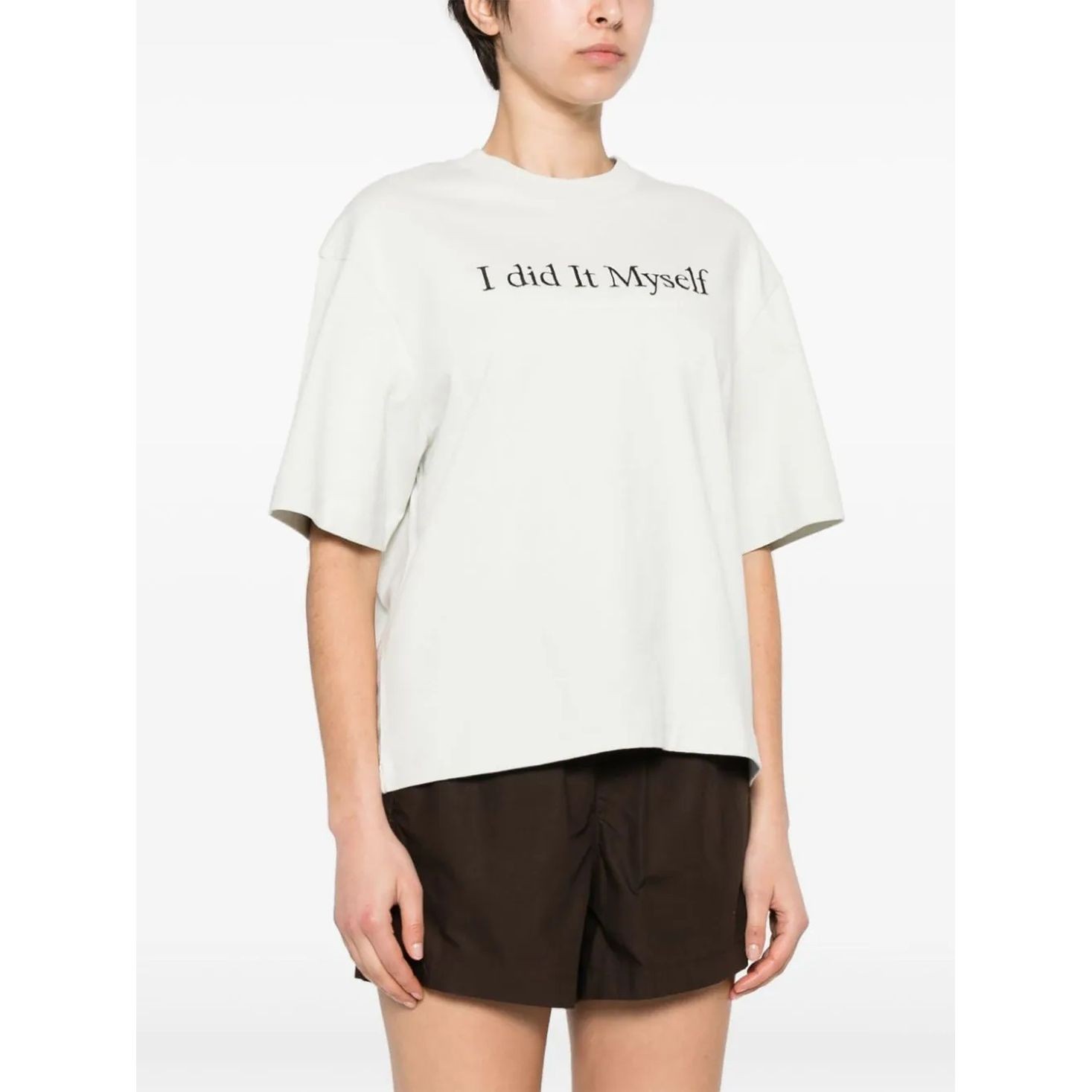 AXEL ARIGATO Marškinėliai trump. rankovėmis moterims, glue, I did it myself t shirt 2