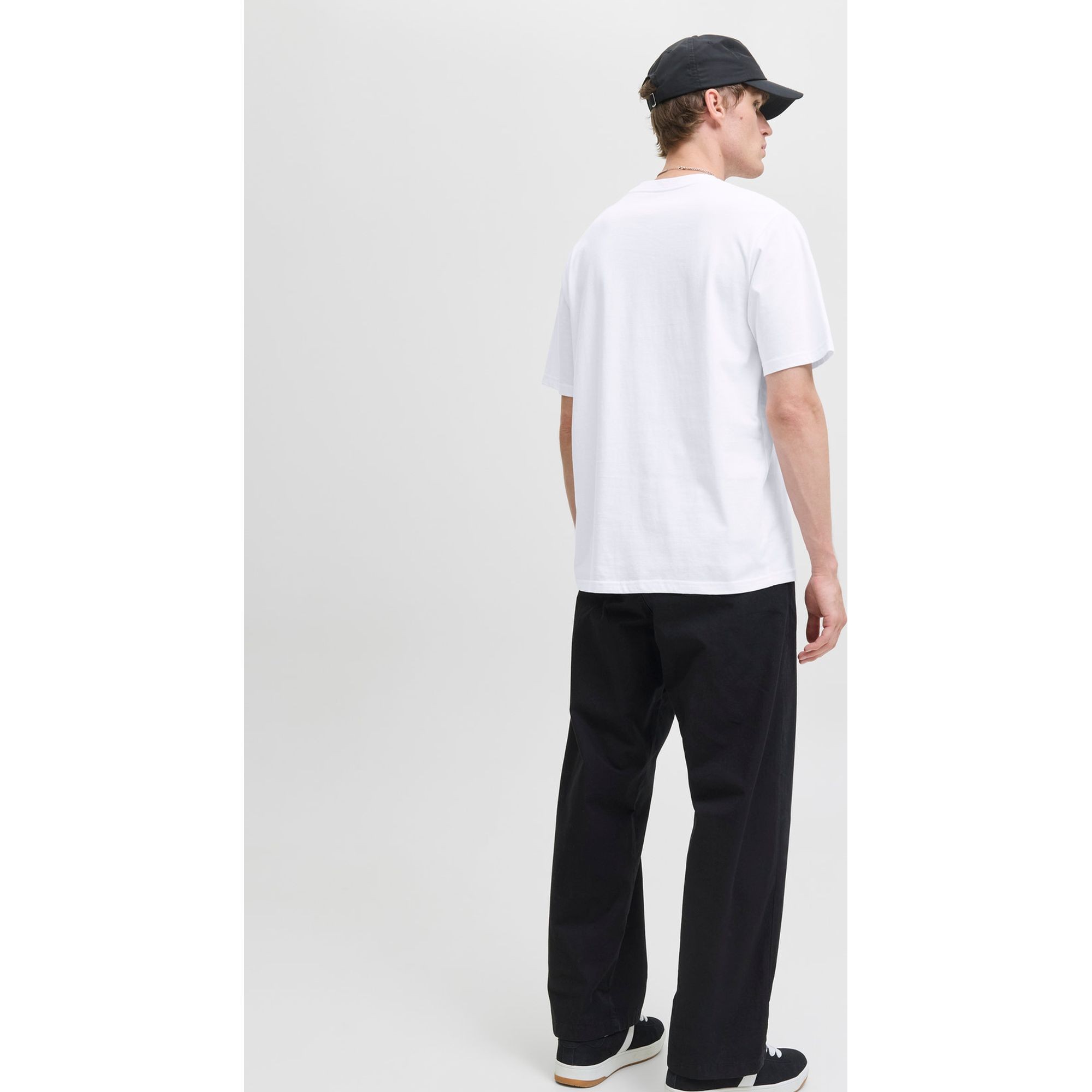 JACK & JONES Marškinėliai vyrams, Balta, Soho crew neck 2