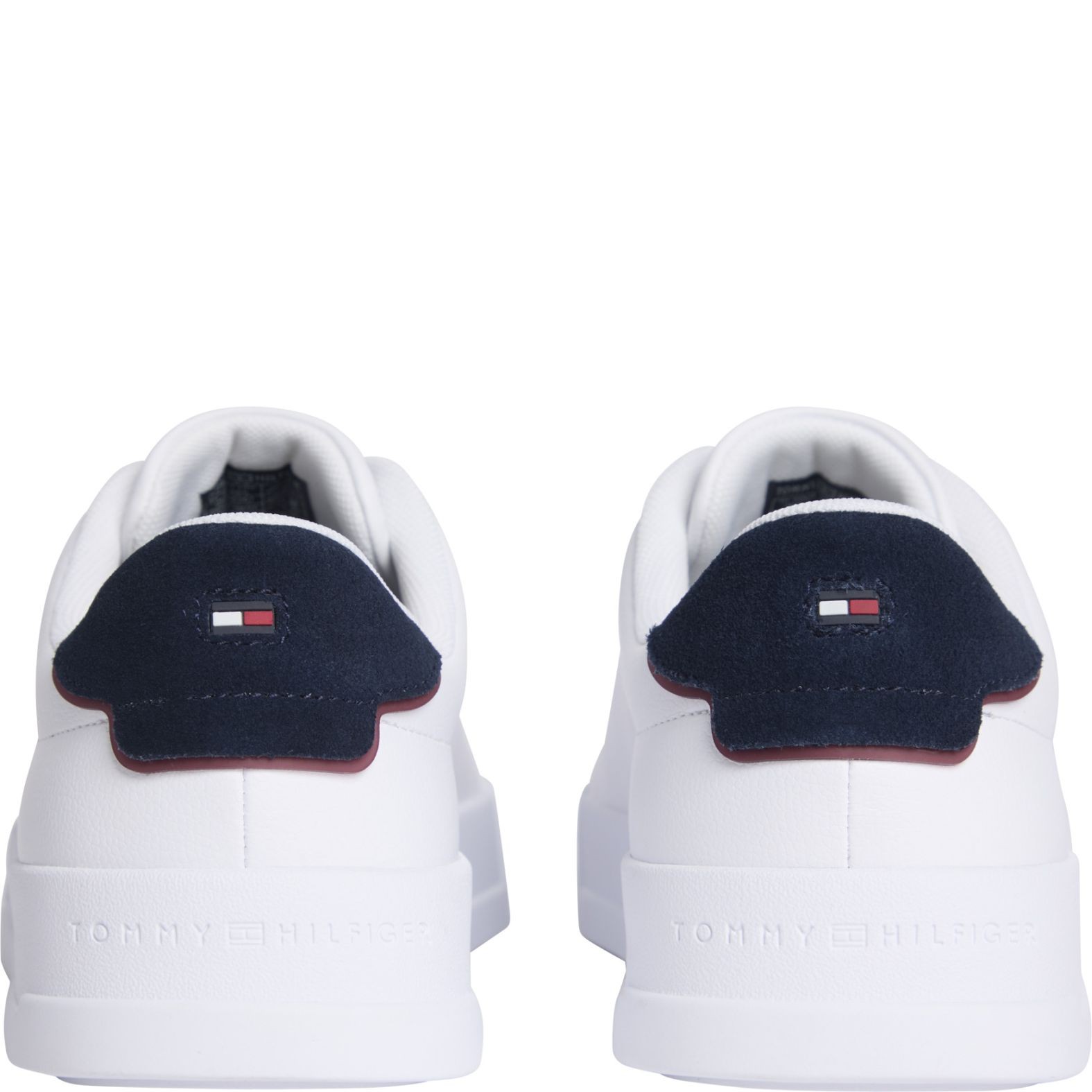 TOMMY HILFIGER Laisvalaikio bateliai vyrams, Balta, Court detail sneaker 5