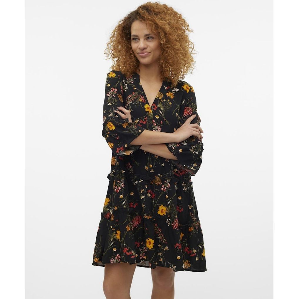 VERO MODA Mini suknelė moterims, Juoda, Vmeasy mini dress 5