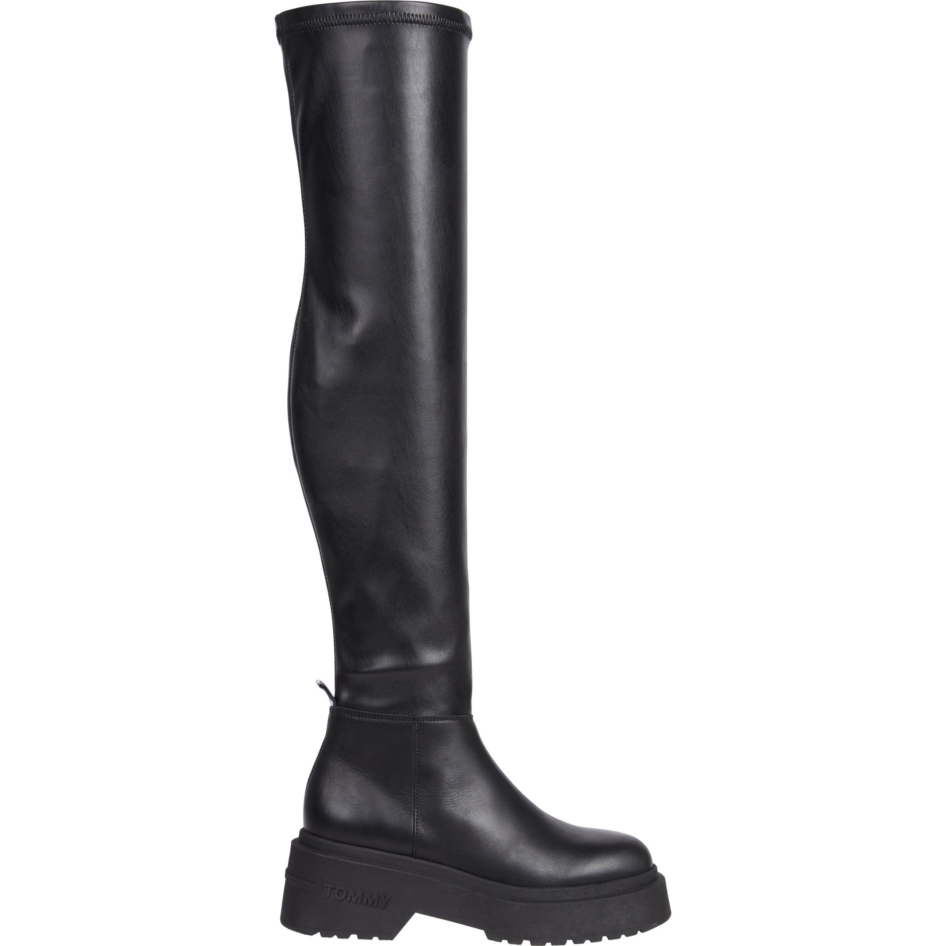 TOMMY JEANS Auliniai moterims, Juoda, Over the knee boots 2