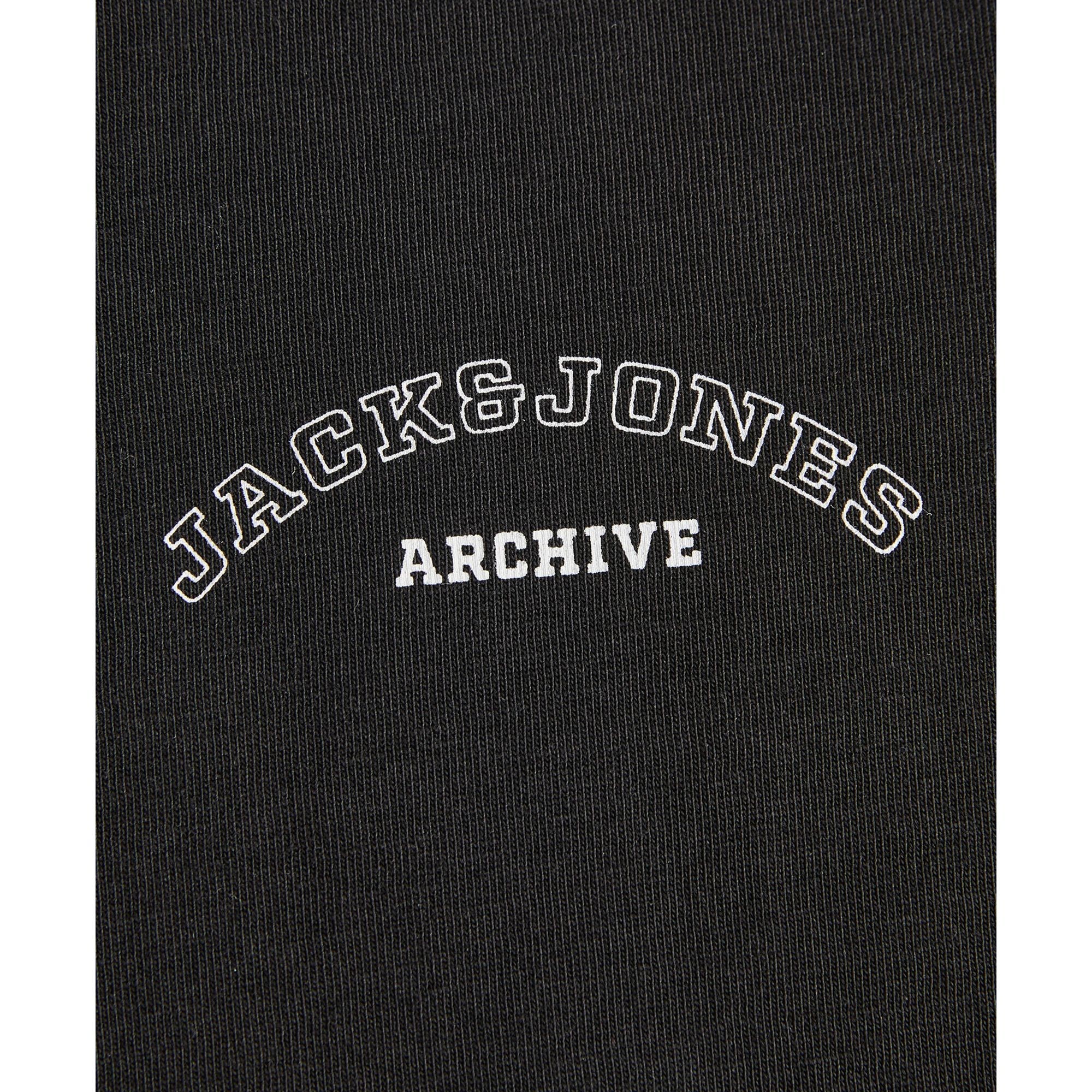 JACK & JONES Marškinėliai vyrams, Juoda, College logo ss 3