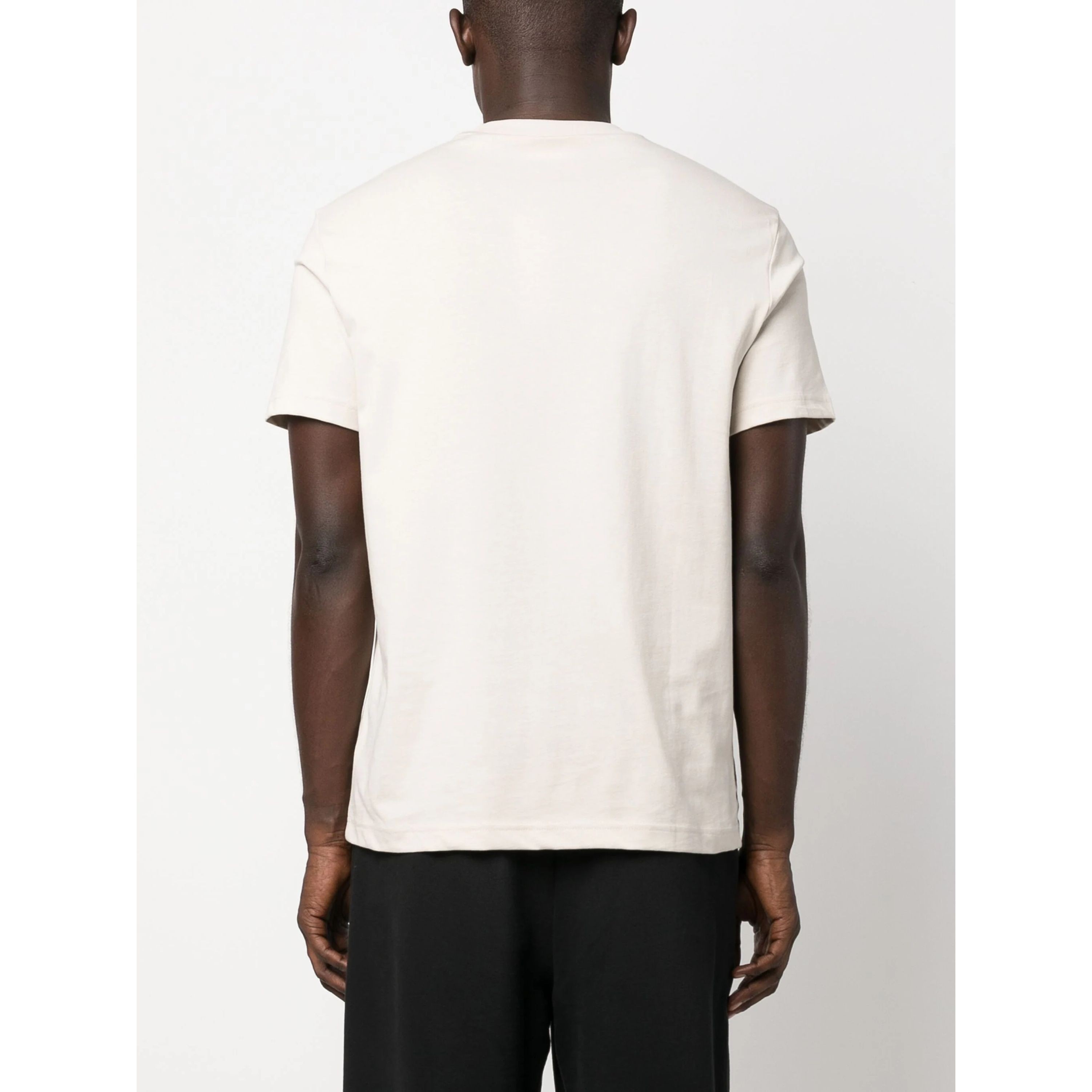 CALVIN KLEIN Marškinėliai trump. rankovėmis vyrams, Smėlio, Mixed print stencil logo t-shi 4