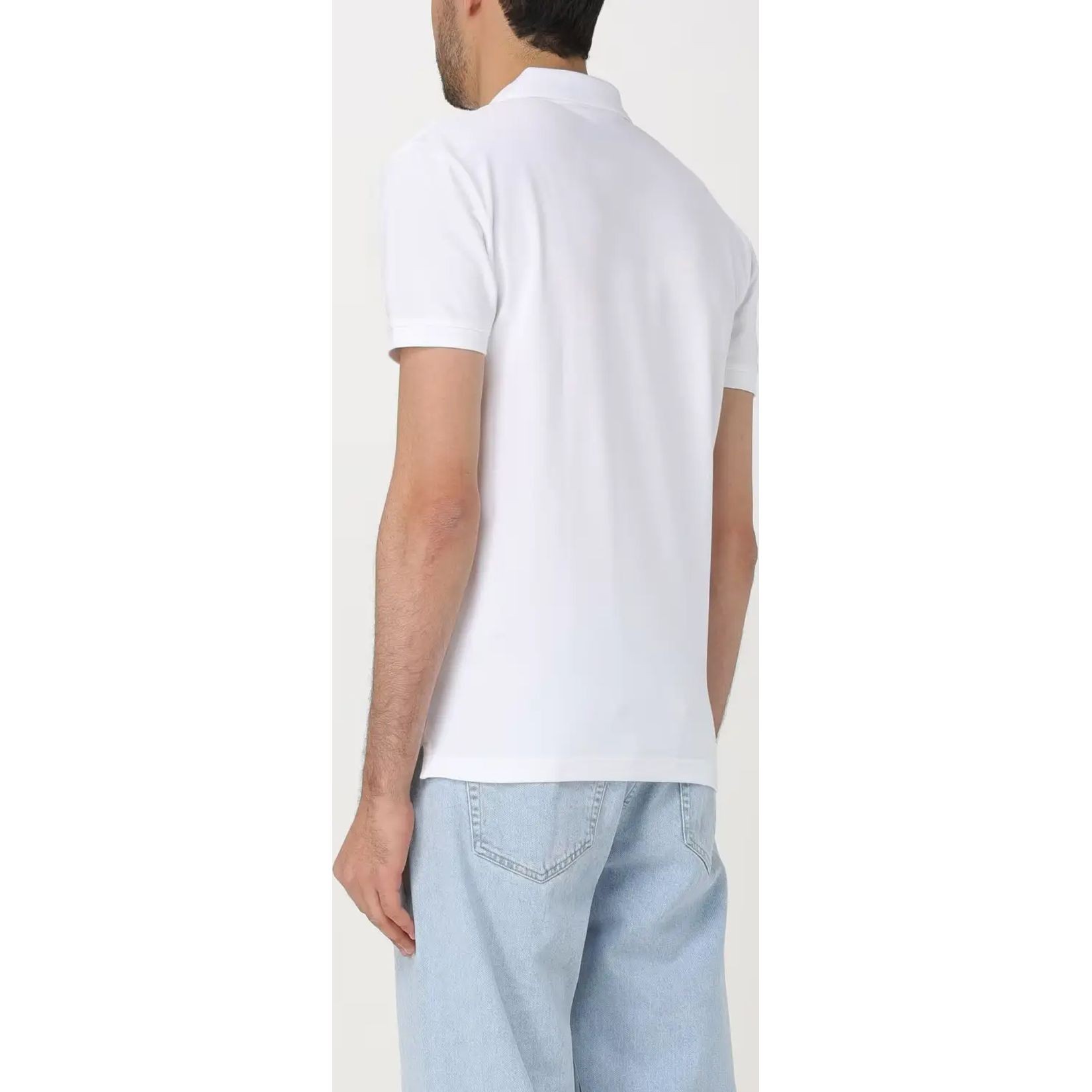 CALVIN KLEIN JEANS Polo marškiniai trumpos rank. vyrams, Balta, S/s polo 3