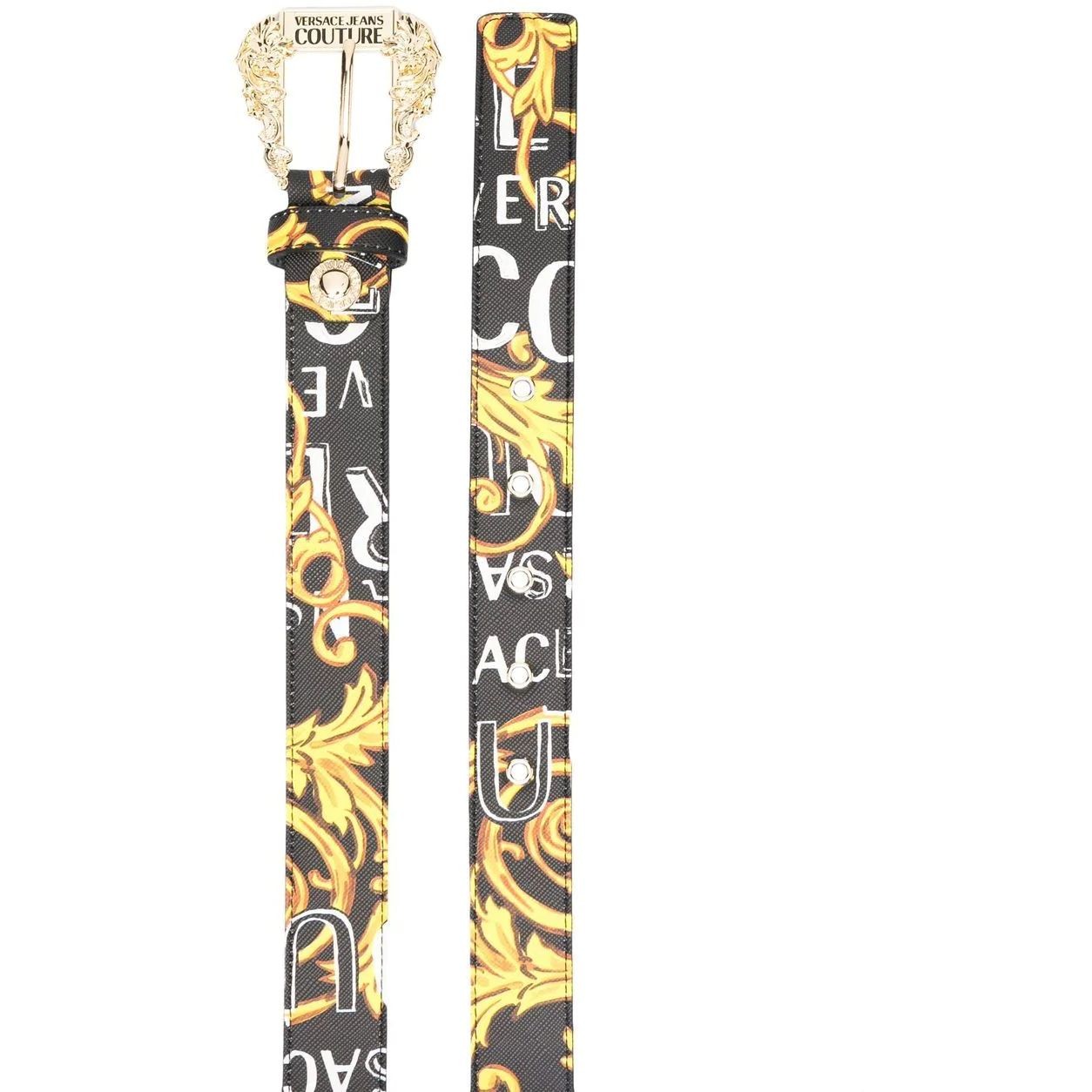 VERSACE JEANS CUTURE Diržas moterims, BLACK/GOLD, Cintura wom.belt 2