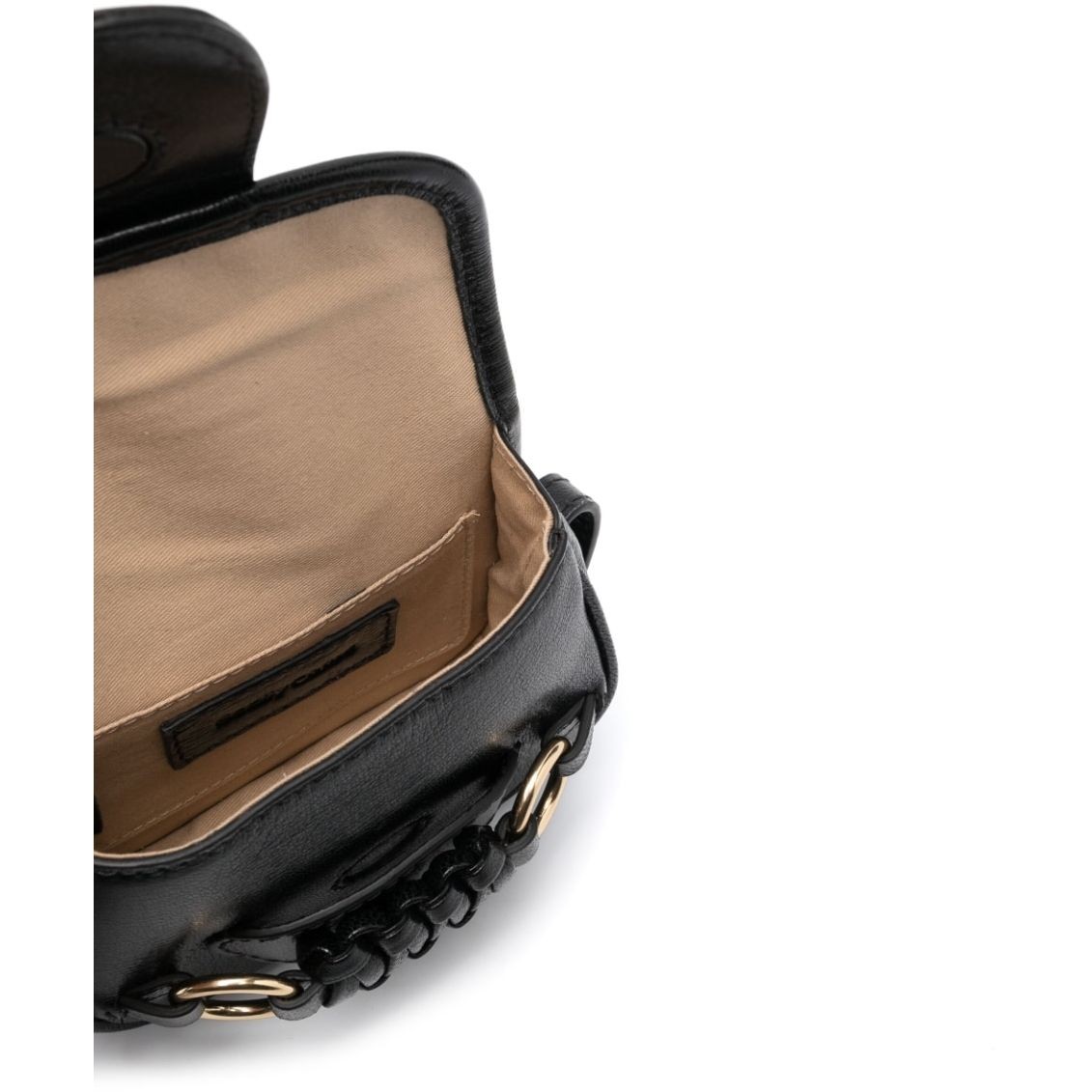 SEE BY CHLOE Rankinė per petį moterims, Juoda, Saddie micro satchel 4