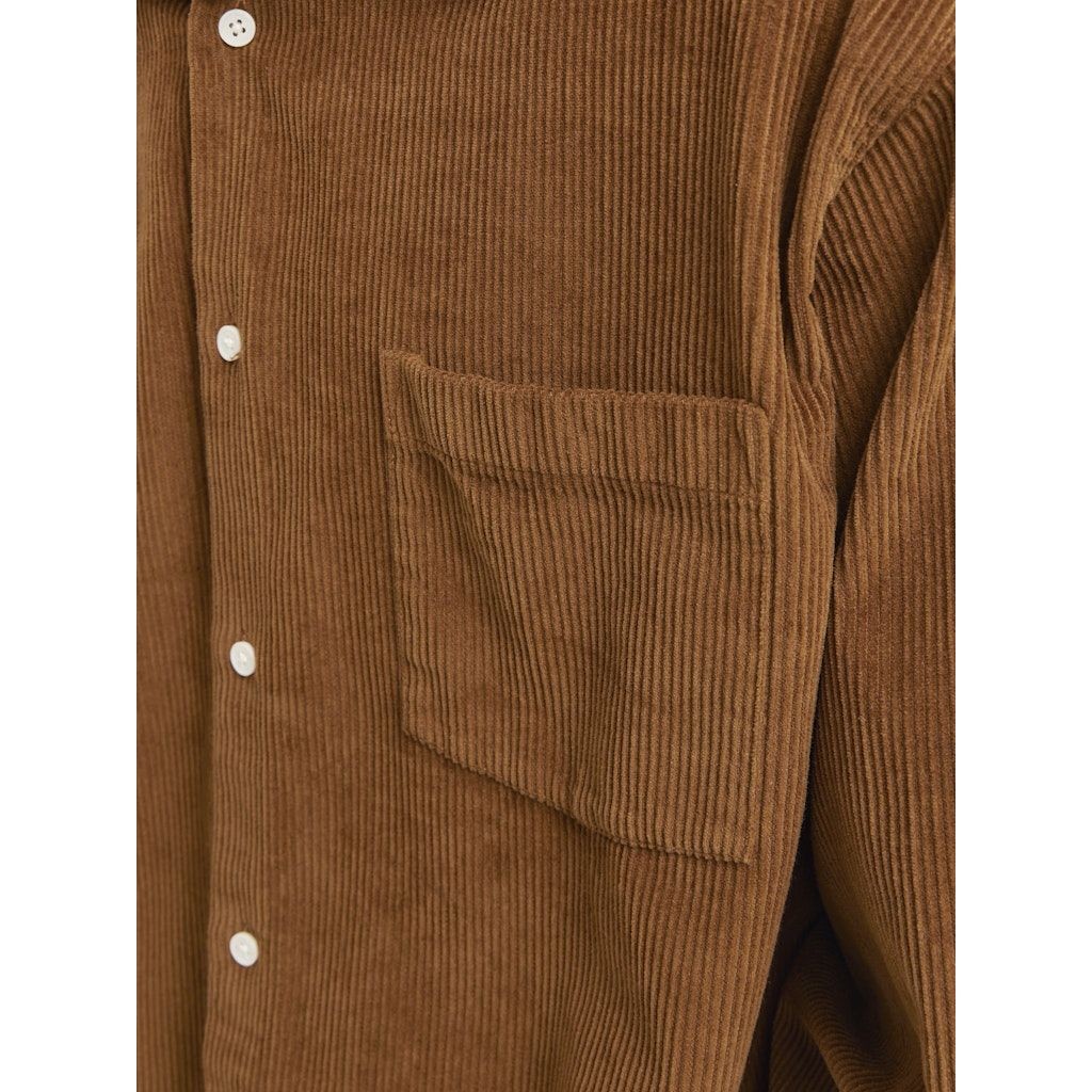 JACK & JONES Lengva striukė vyrams, Ruda, Blicher cord shirt 4