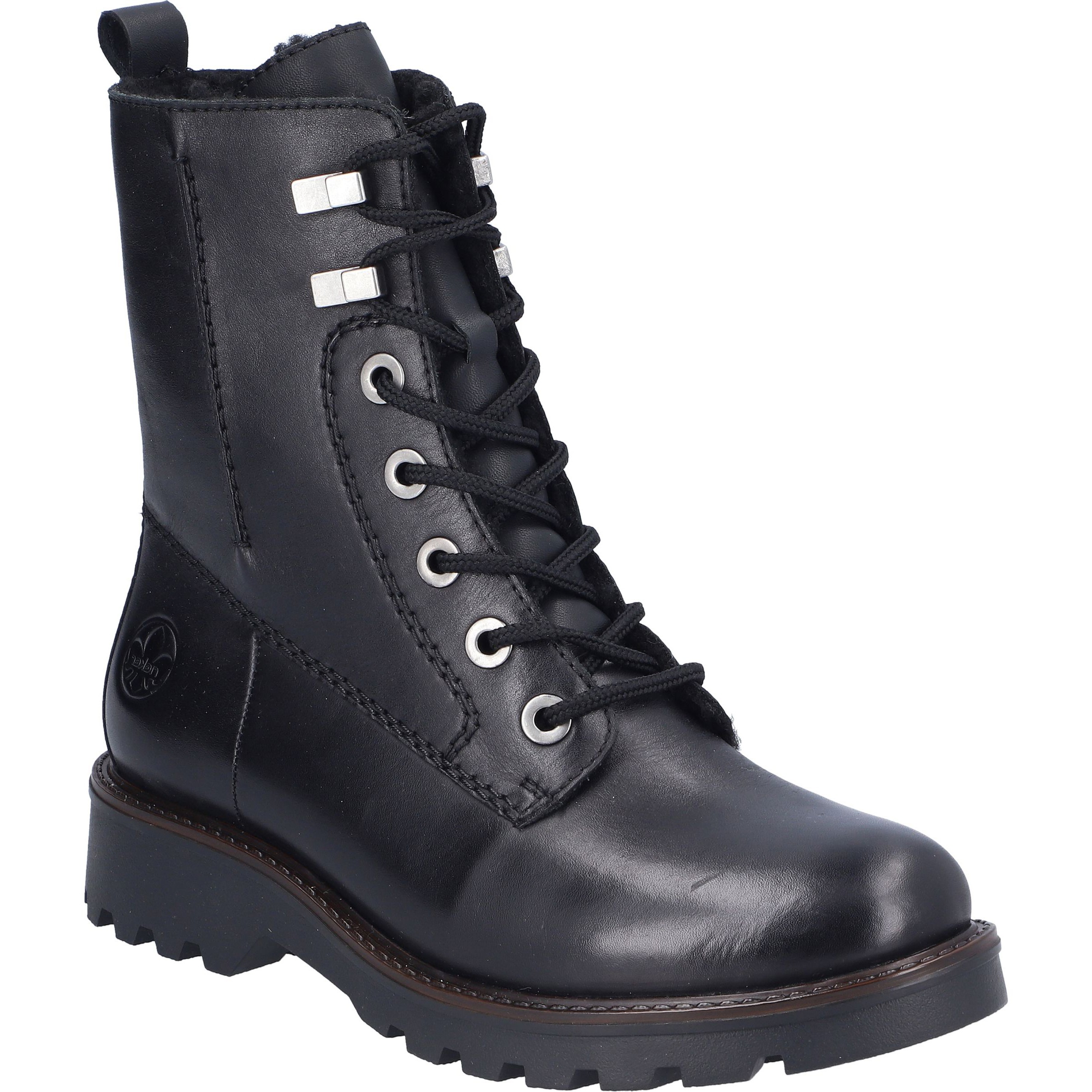 RIEKER Aulinukai moterims, Juoda, Ladies mid height boots 1