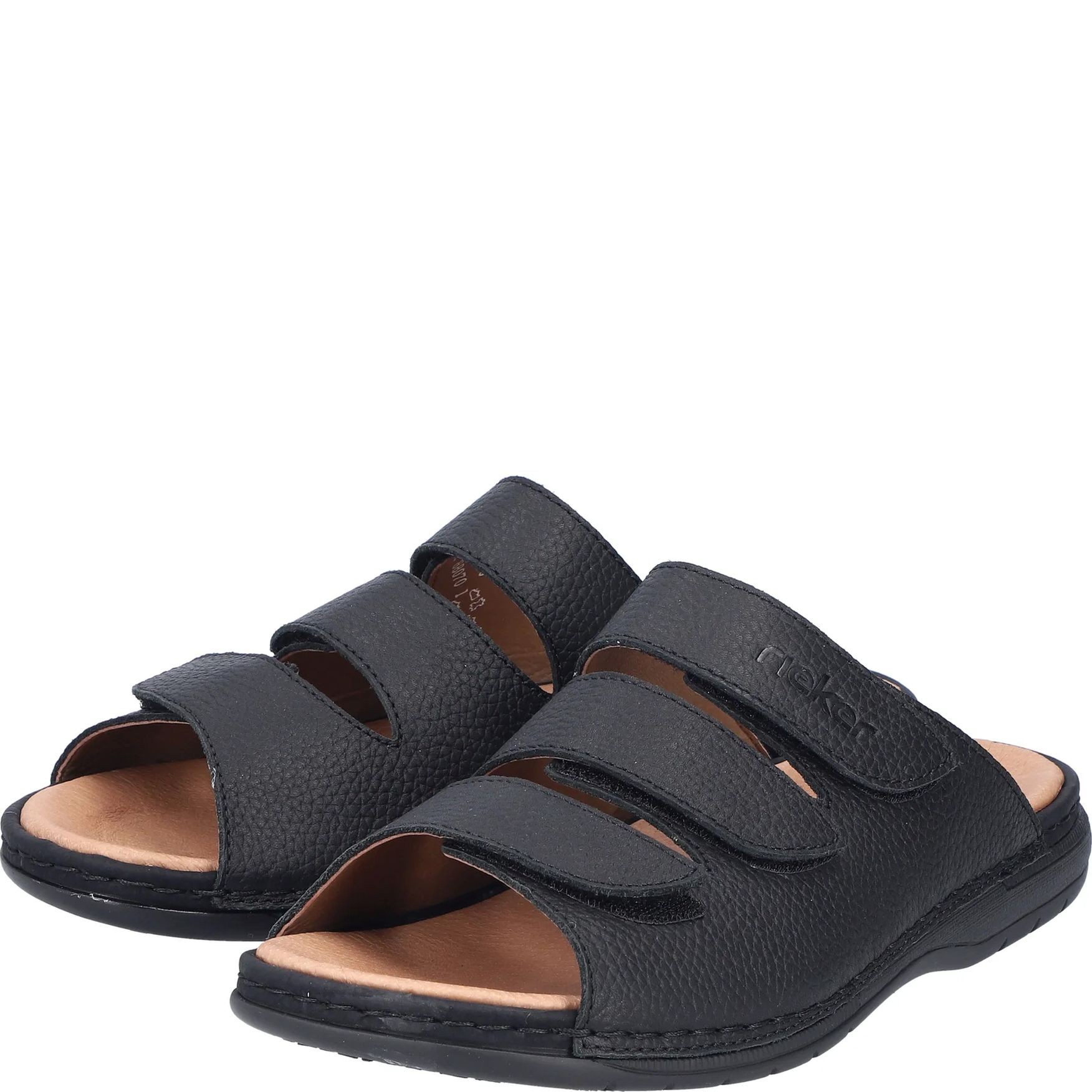 RIEKER Šlepetės vyrams, Juoda, SLIPPERS 1