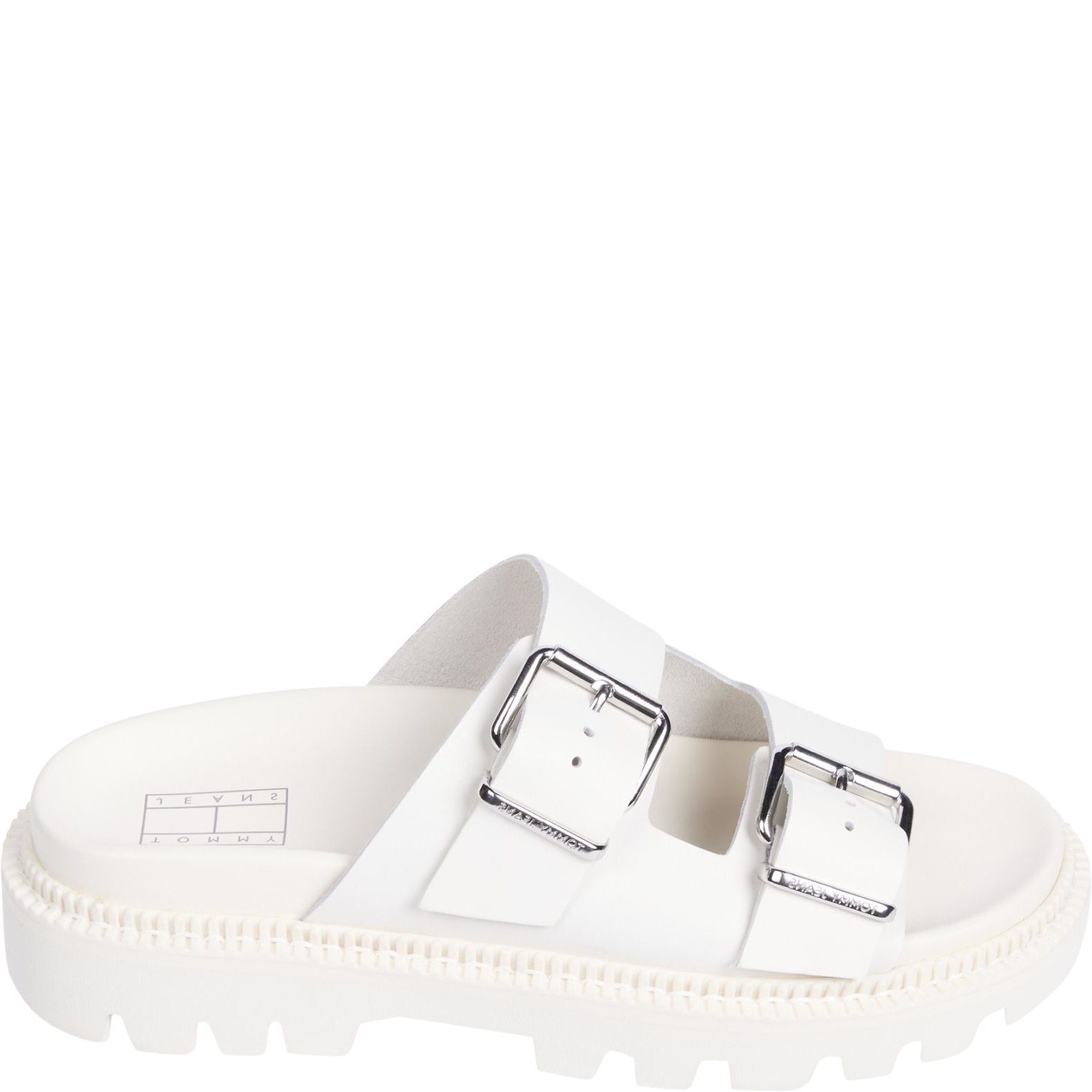 TOMMY JEANS Basutės moterims, Smėlio, Double strap sandals 1