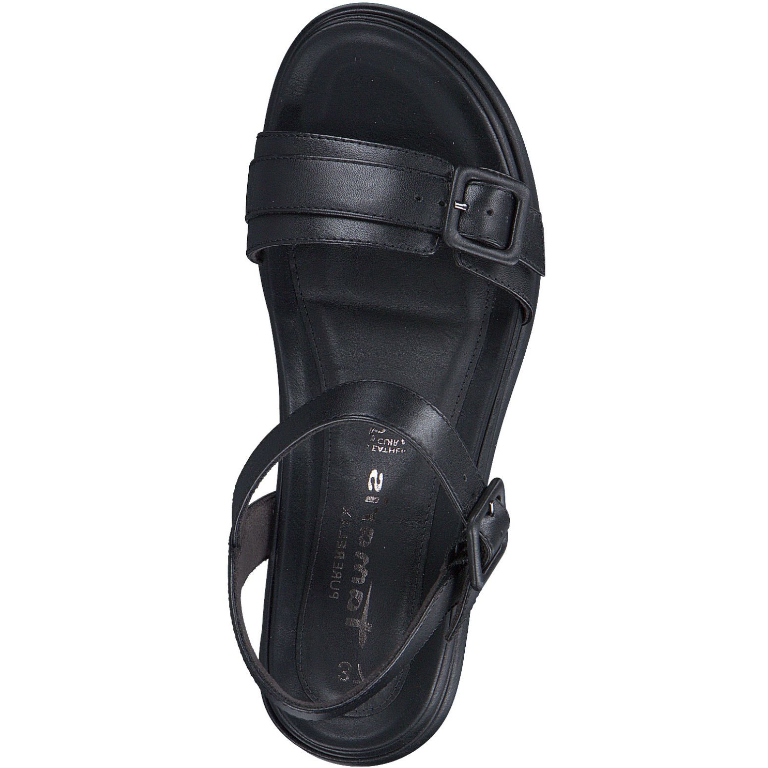 TAMARIS Basutės moterims, Juoda, SANDALS 5