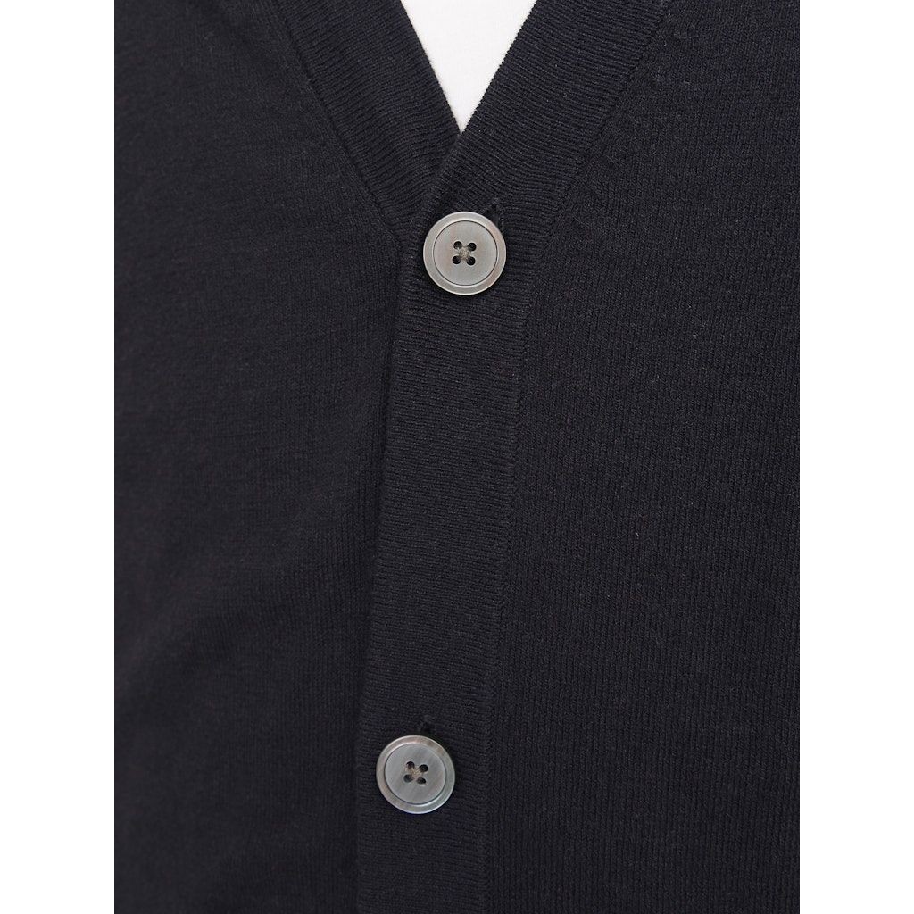 JACK & JONES Kardiganas vyrams, Juoda, Emil knit button cardigan 3