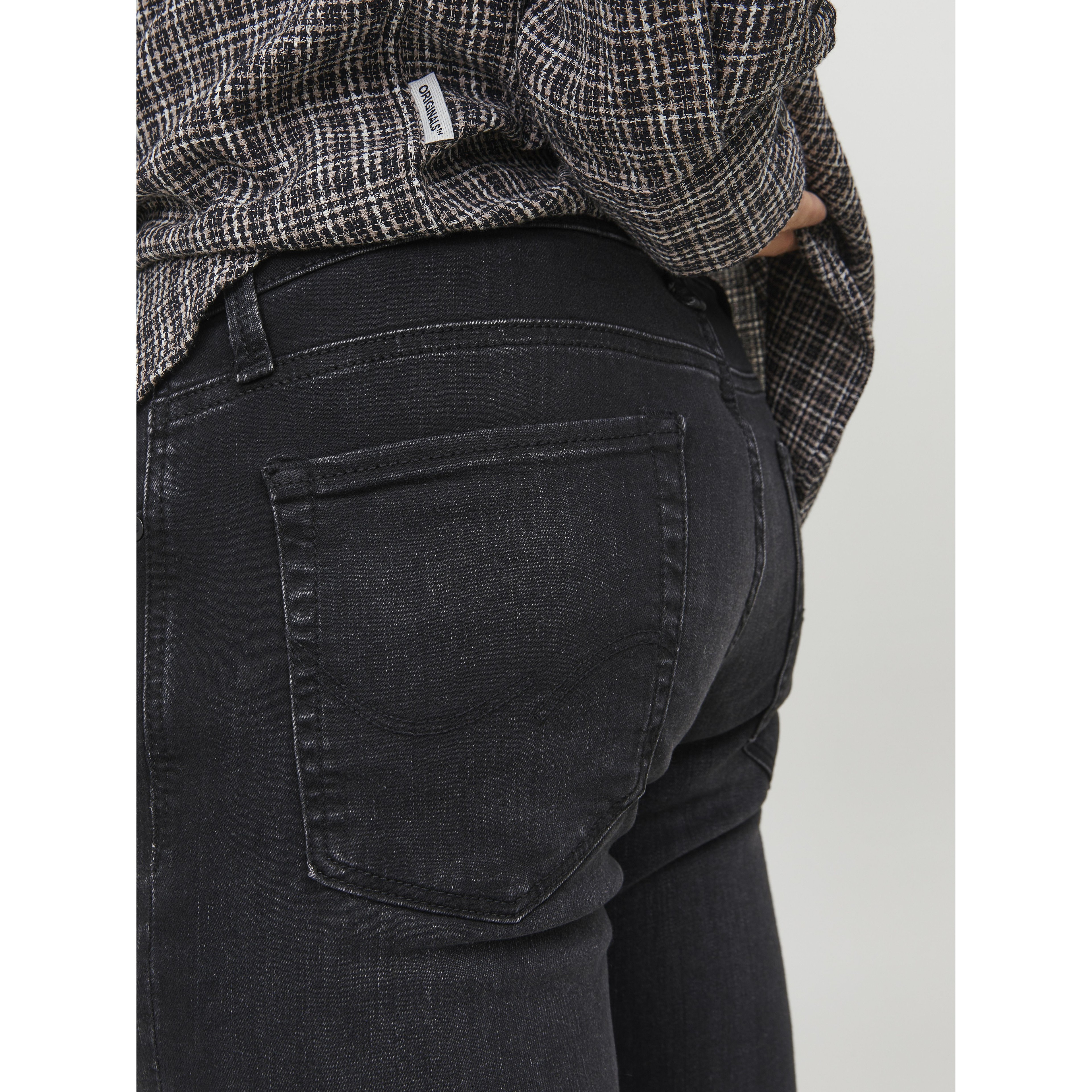 JACK & JONES Slim džinsai vyrams, Juoda, JJIGLENN JJICON JJ 5 3