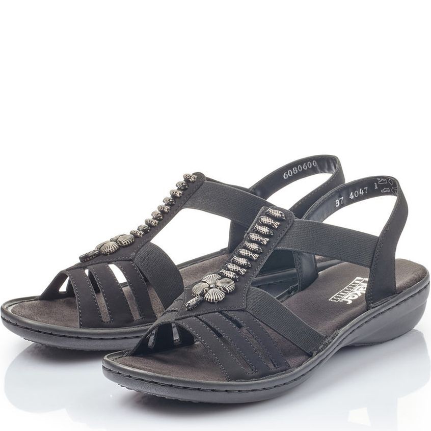 RIEKER Basutės moterims, Juoda 6