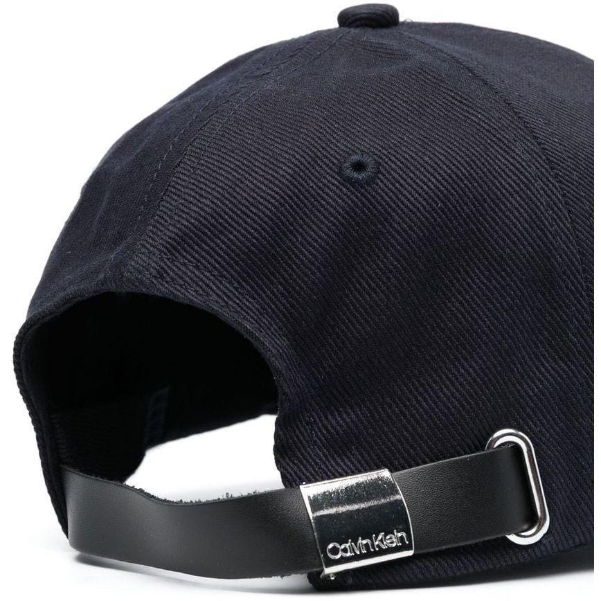 CALVIN KLEIN Kepurė vyrams, Mėlyna, PYRAMID PLAQUE BB CAP 2