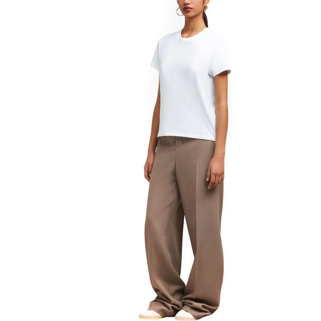 AMI PARIS Marškinėliai trump. rankovėmis, Balta, Adc t-shirt 2