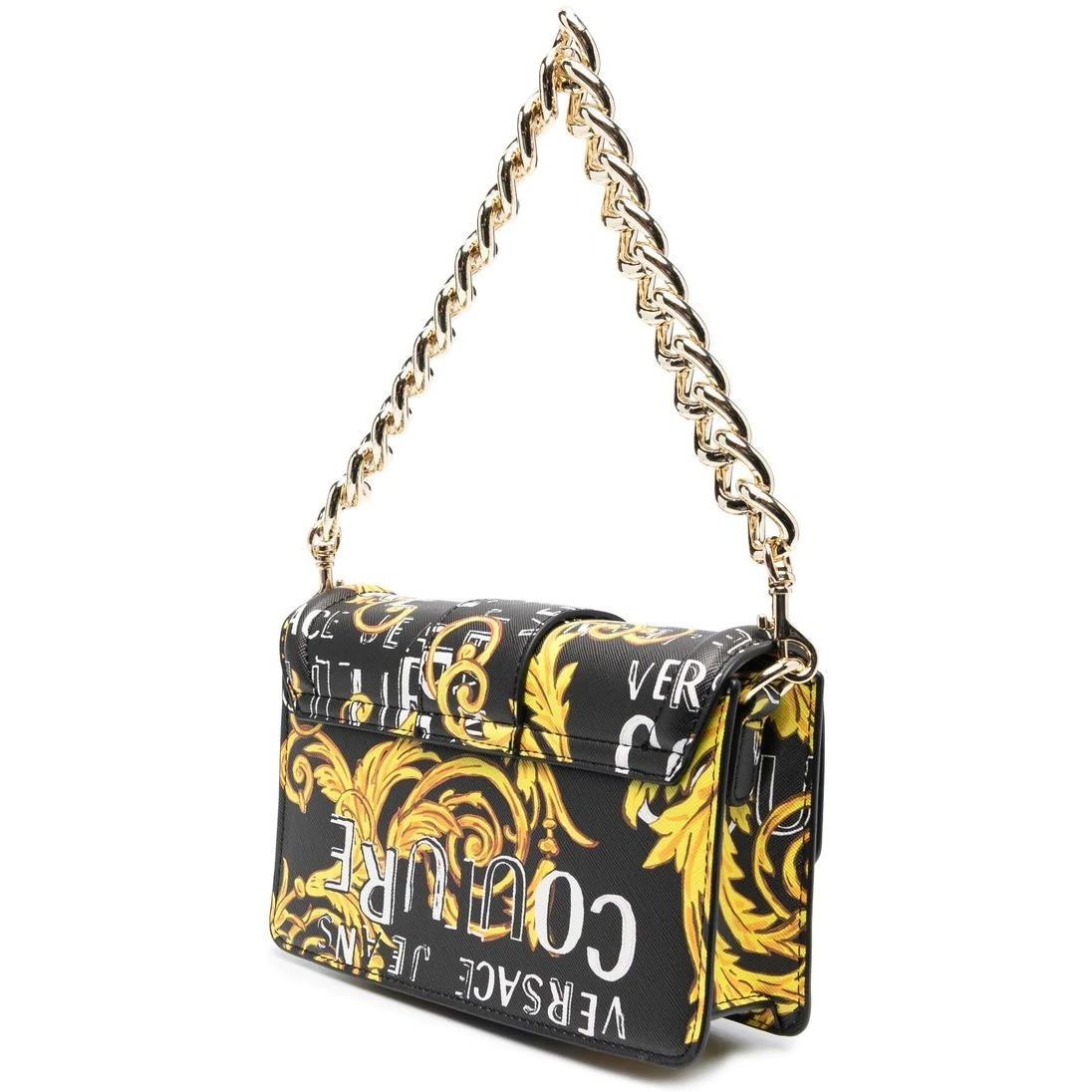 VERSACE JEANS CUTURE Rankinė per petį moterims, BLACK/GOLD, Range f - couture crossbody 2