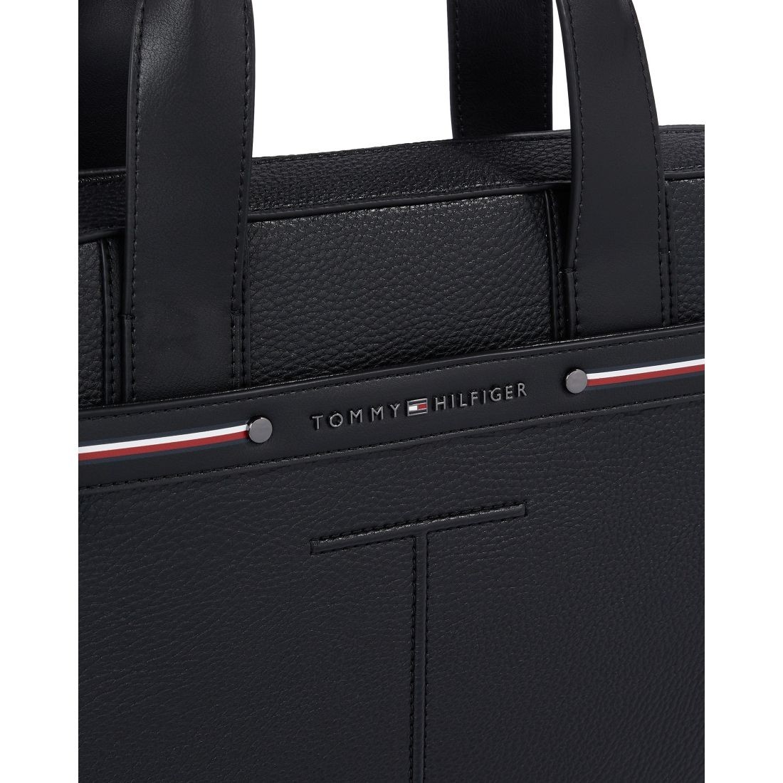 TOMMY HILFIGER Dėklas kompiuteriui vyrams, Juoda, Central slim computer bag 4