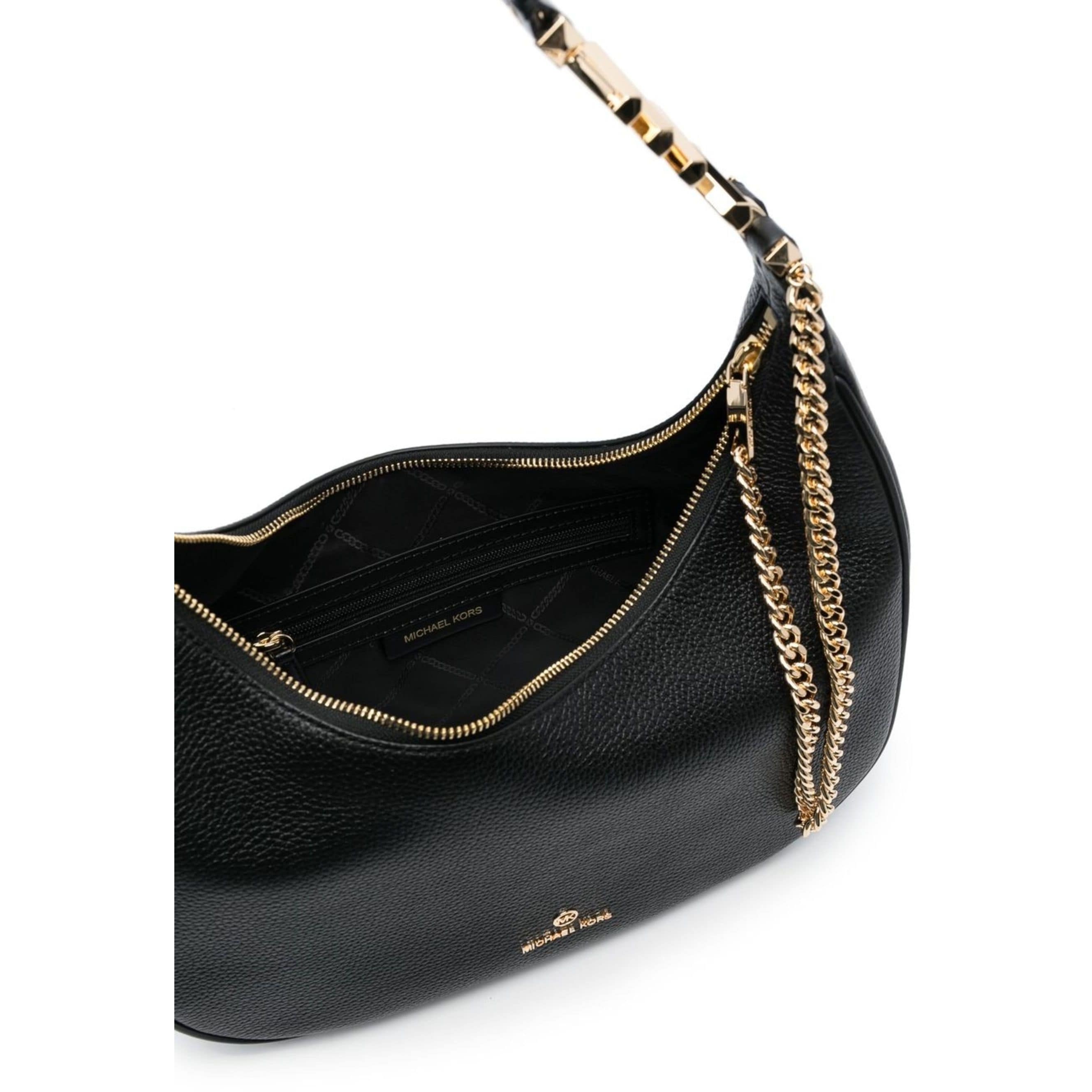 MICHAEL KORS Rankinė per petį moterims, Juoda, Large hobo shoulder bag 4