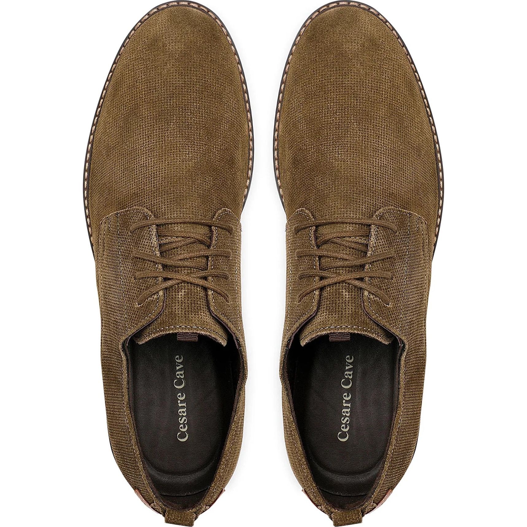 CESARE CAVE Bateliai - vyrams, Khaki, SHOES 4