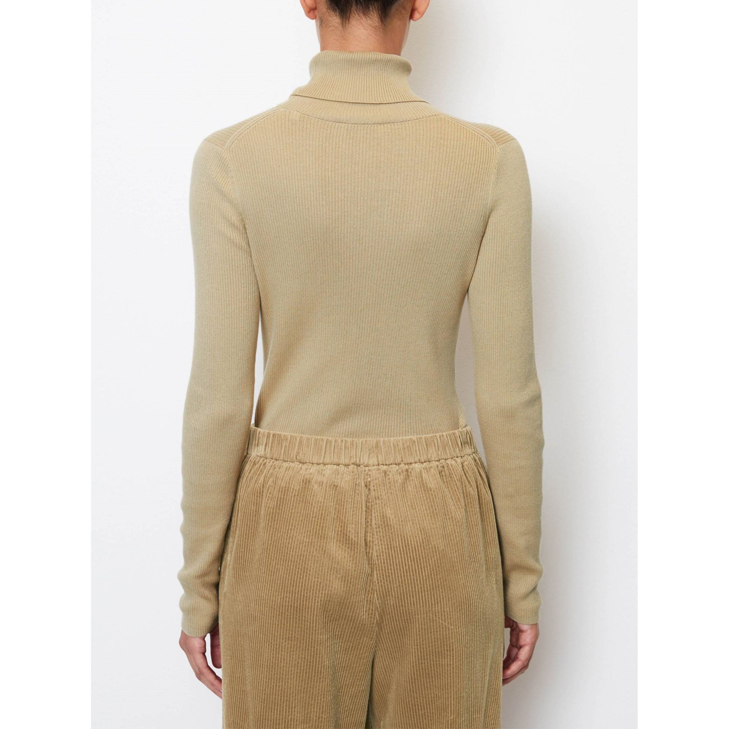 MARC O'POLO Palaidinės aukštinta apykakle moterims, Smėlio 3