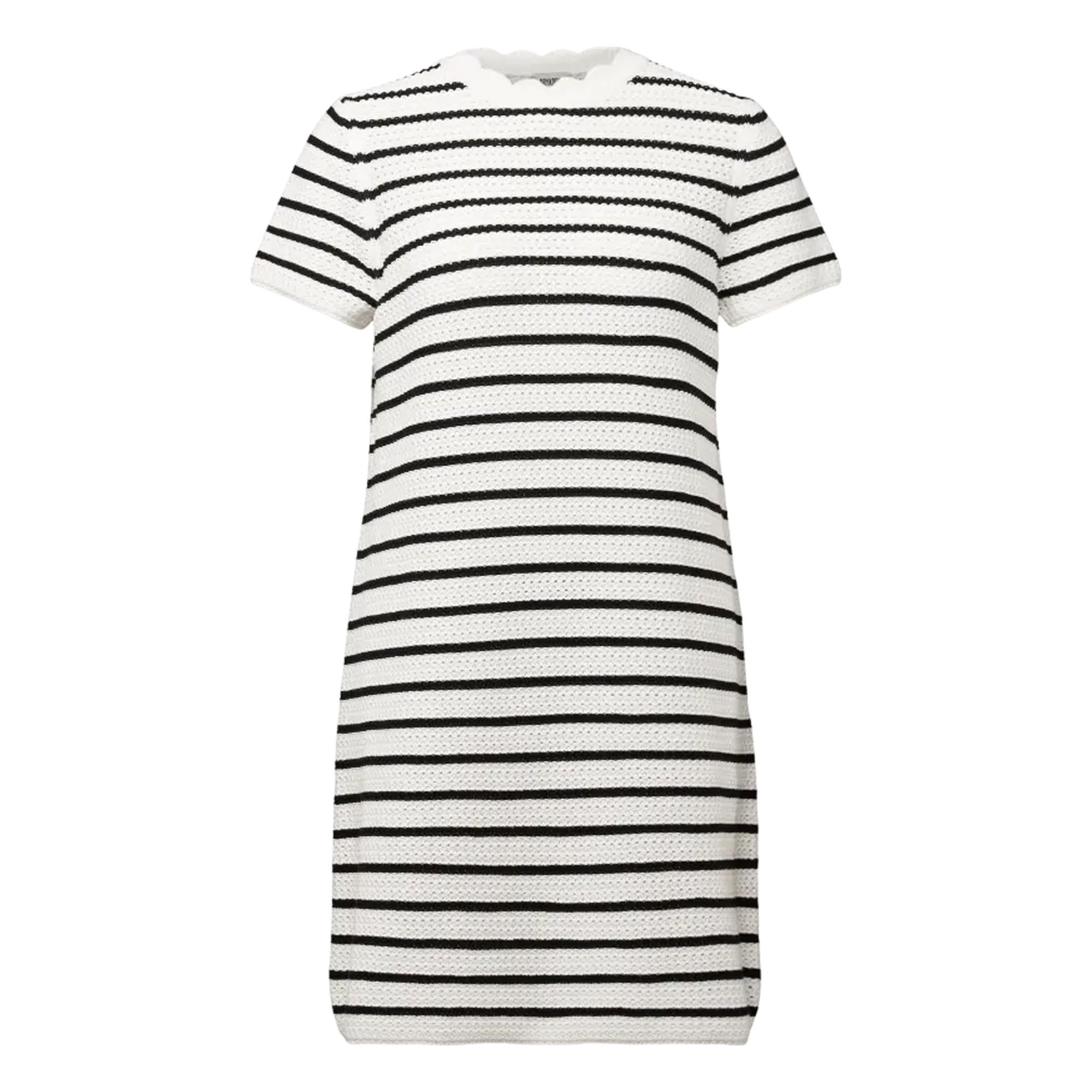 DRYKORN Mini suknelė moterims, Balta, Knitted cotton dresses