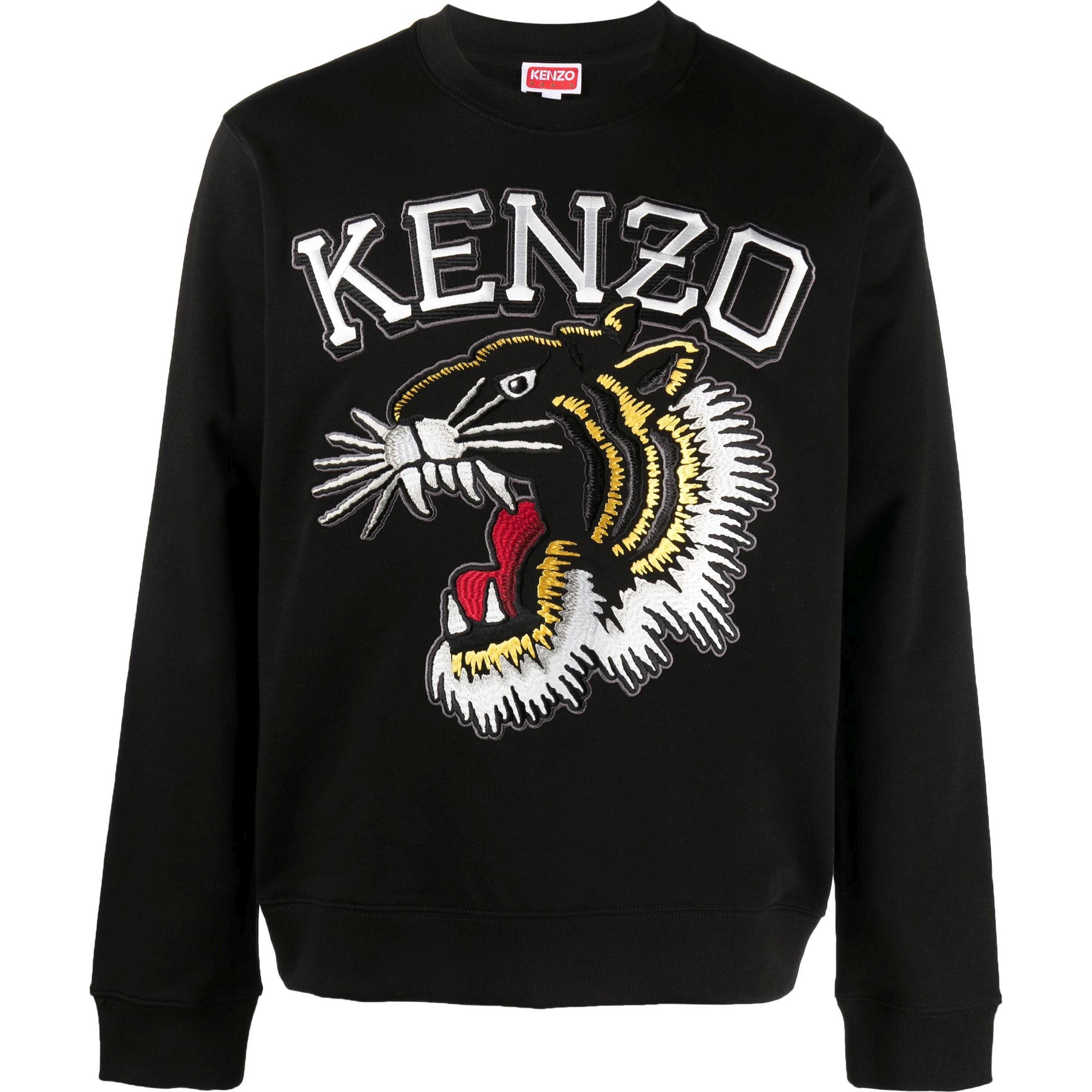 KENZO Sportinis nertinis vyrams, Juoda, Tiger varsity slim sweatshirt