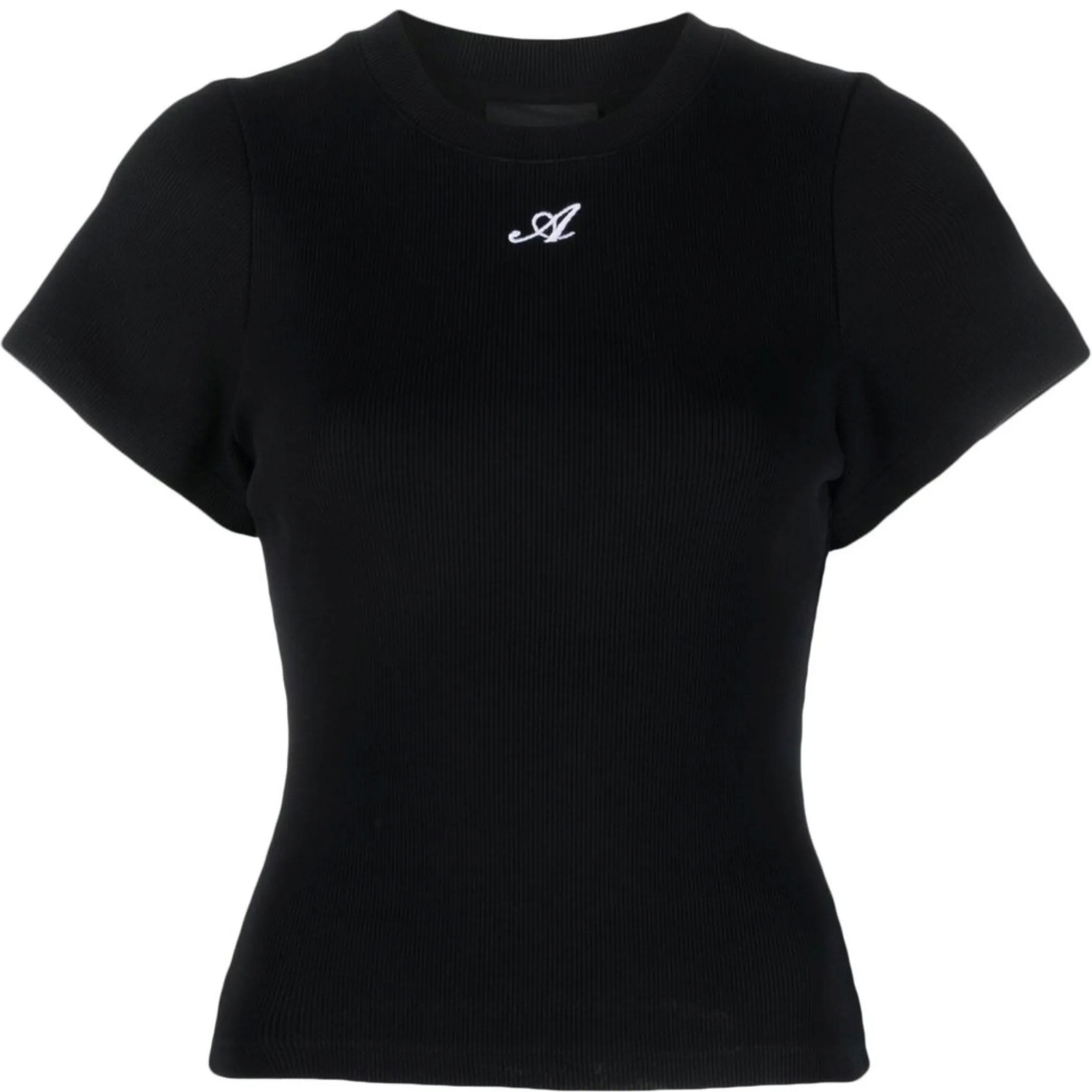 AXEL ARIGATO Marškinėliai trump. rankovėmis moterims, Juoda, Script A T-Shirt 1