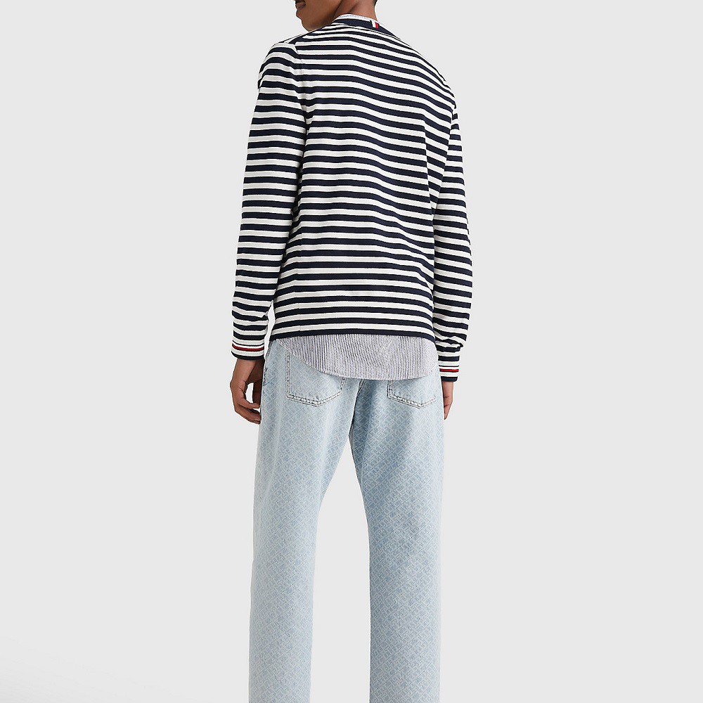 TOMMY HILFIGER Megztinis vyrams, Mėlyna, 1985 crew neck sweater 3