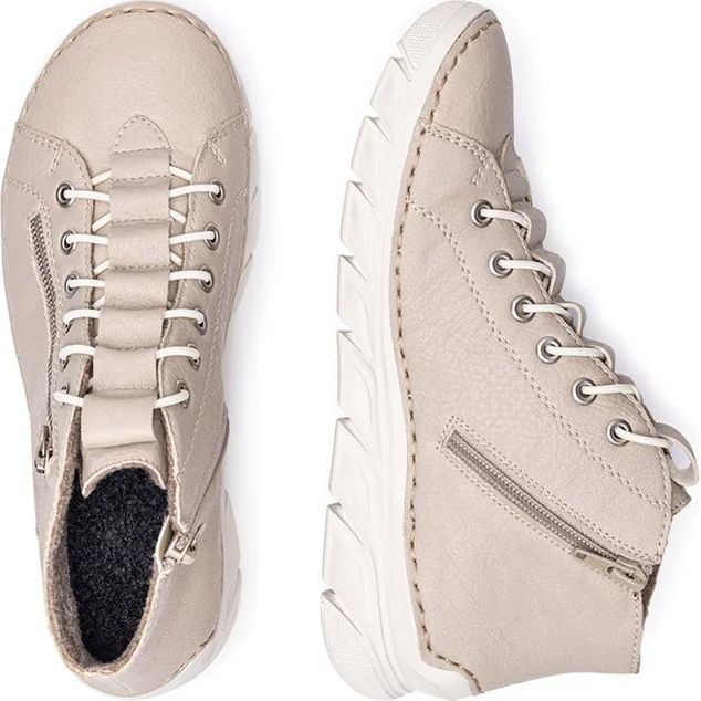 RIEKER Aulinukai moterims, Smėlio, Ladies short boots 5