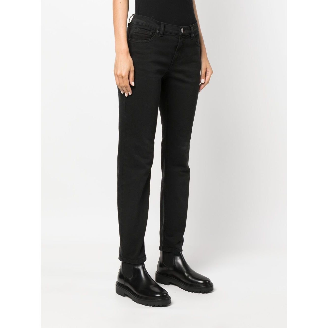 PAROSH Aptempti džinsai moterims, Juoda, Trousers 2