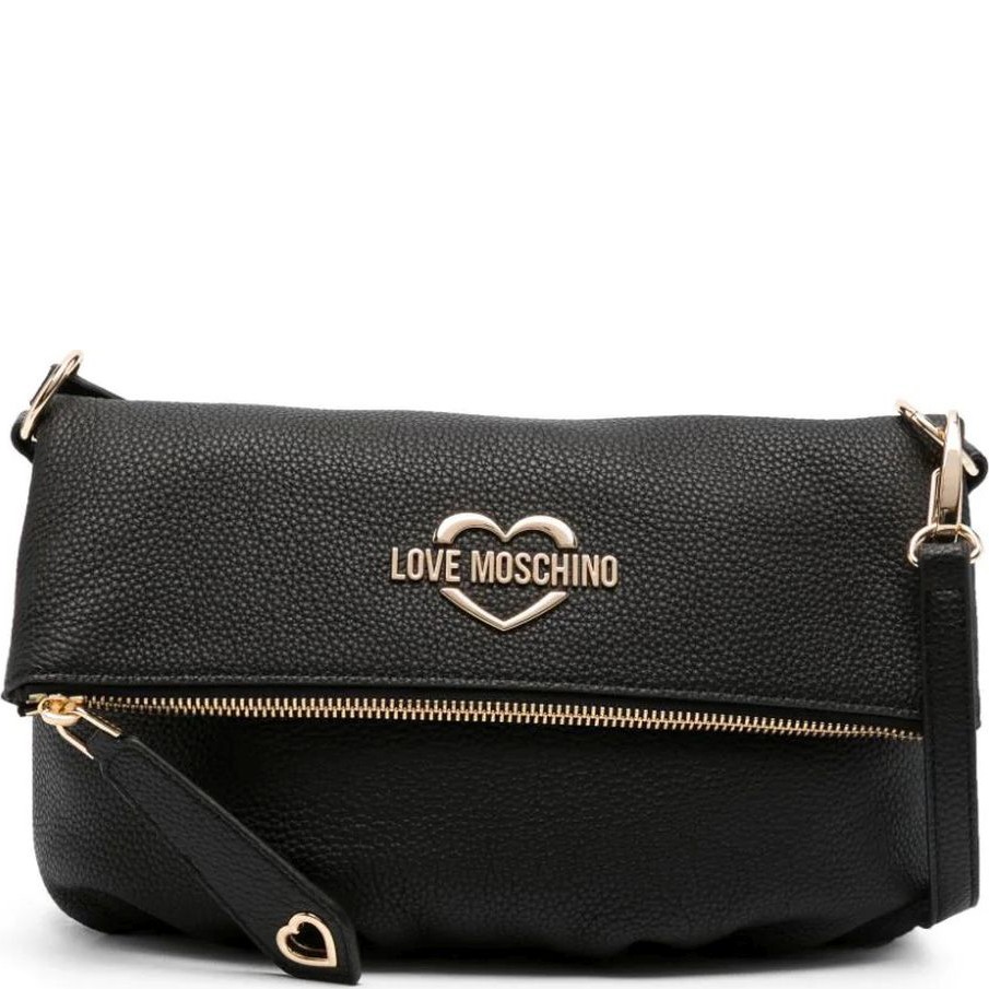 LOVE MOSCHINO Rankinė per petį moterims, Juoda, Crossbody 1