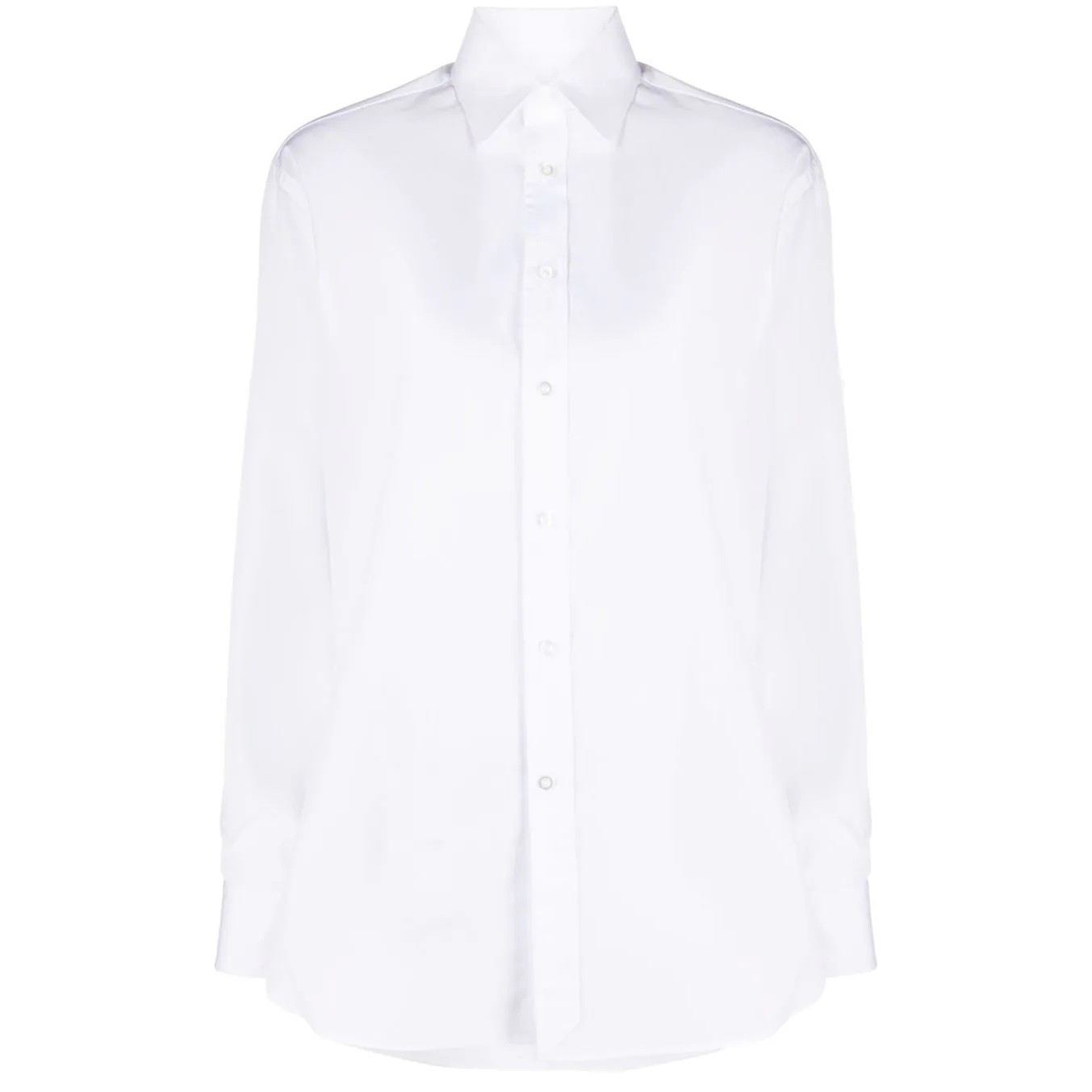 RALPH LAUREN Marškiniai ilgomis rankovėmis moterims, Balta, Shirt long sleeve 1