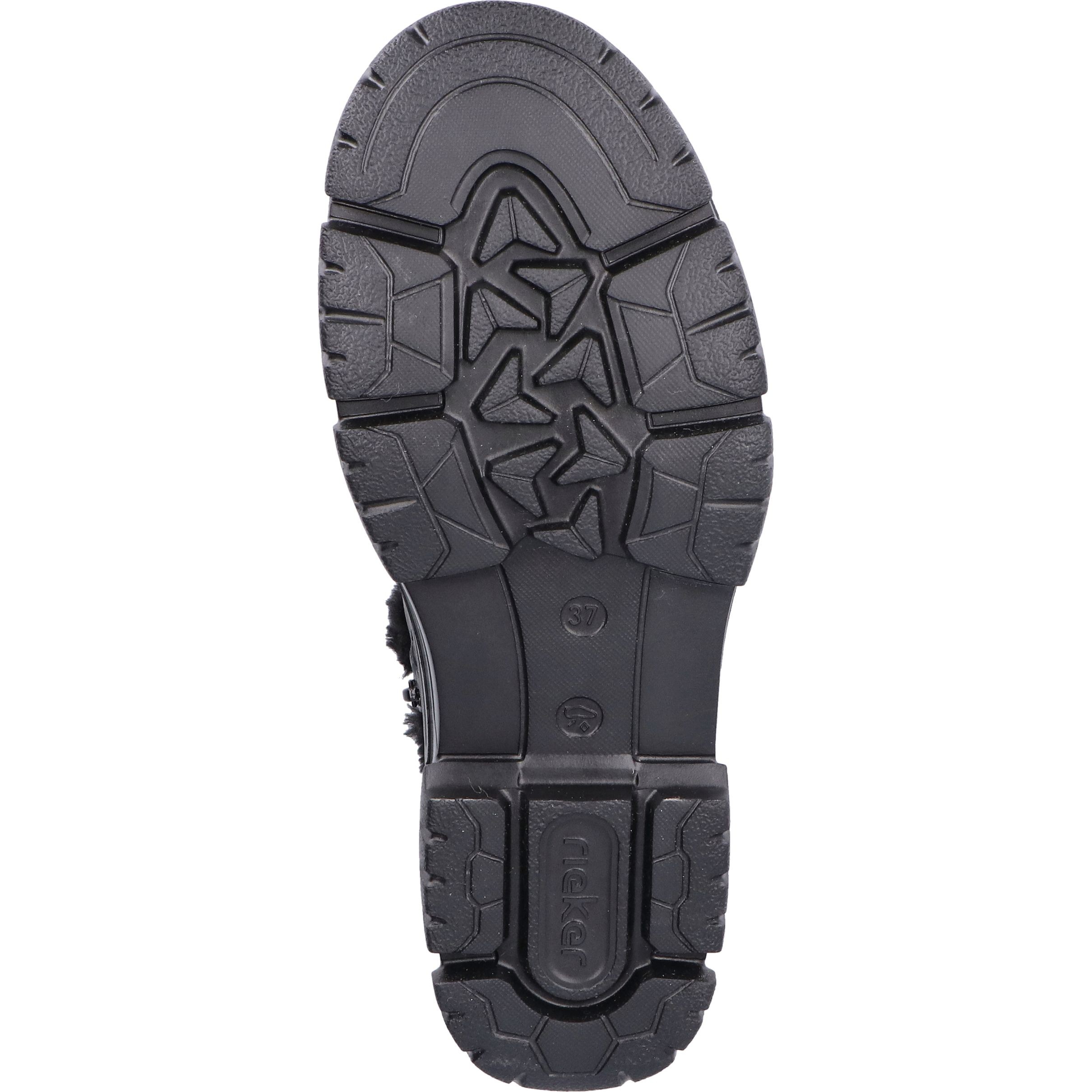 RIEKER Aulinukai moterims, Juoda, Ladies mid height boots 10