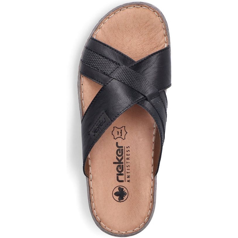 RIEKER Šlepetės vyrams, Juoda, Slippers 5